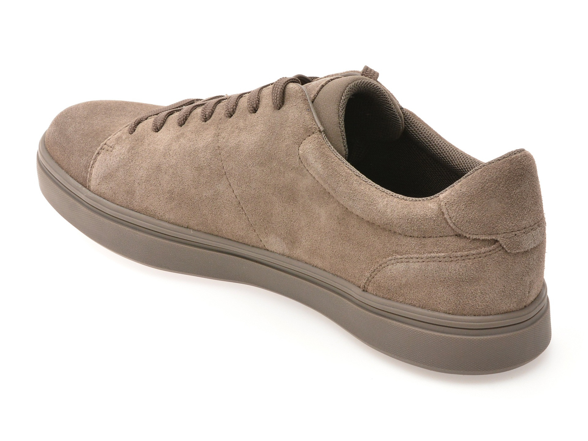 Pantofi sport GEOX gri, U55LDA, din piele intoarsa