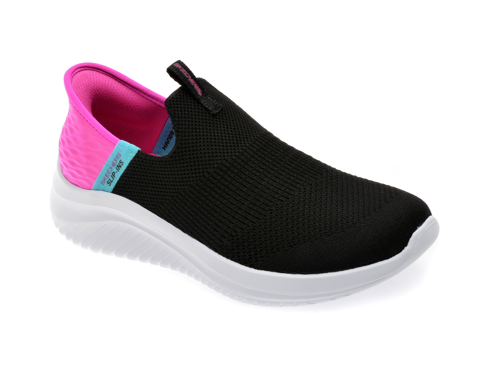 Pantofi sport SKECHERS negri, ULTRA FLEX 3.0, din material textil
