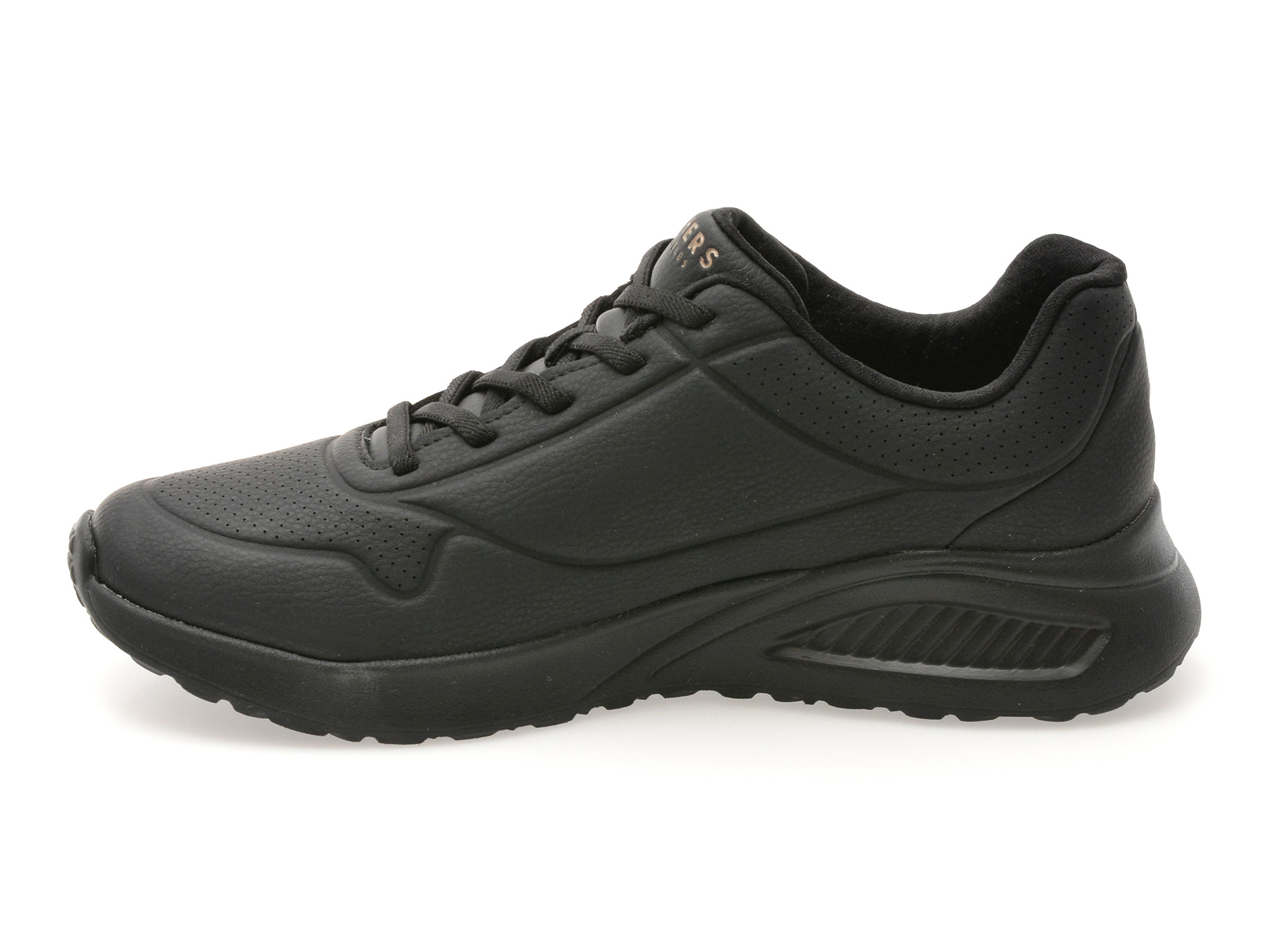 Pantofi sport SKECHERS negri, UNO LITE, din piele ecologica