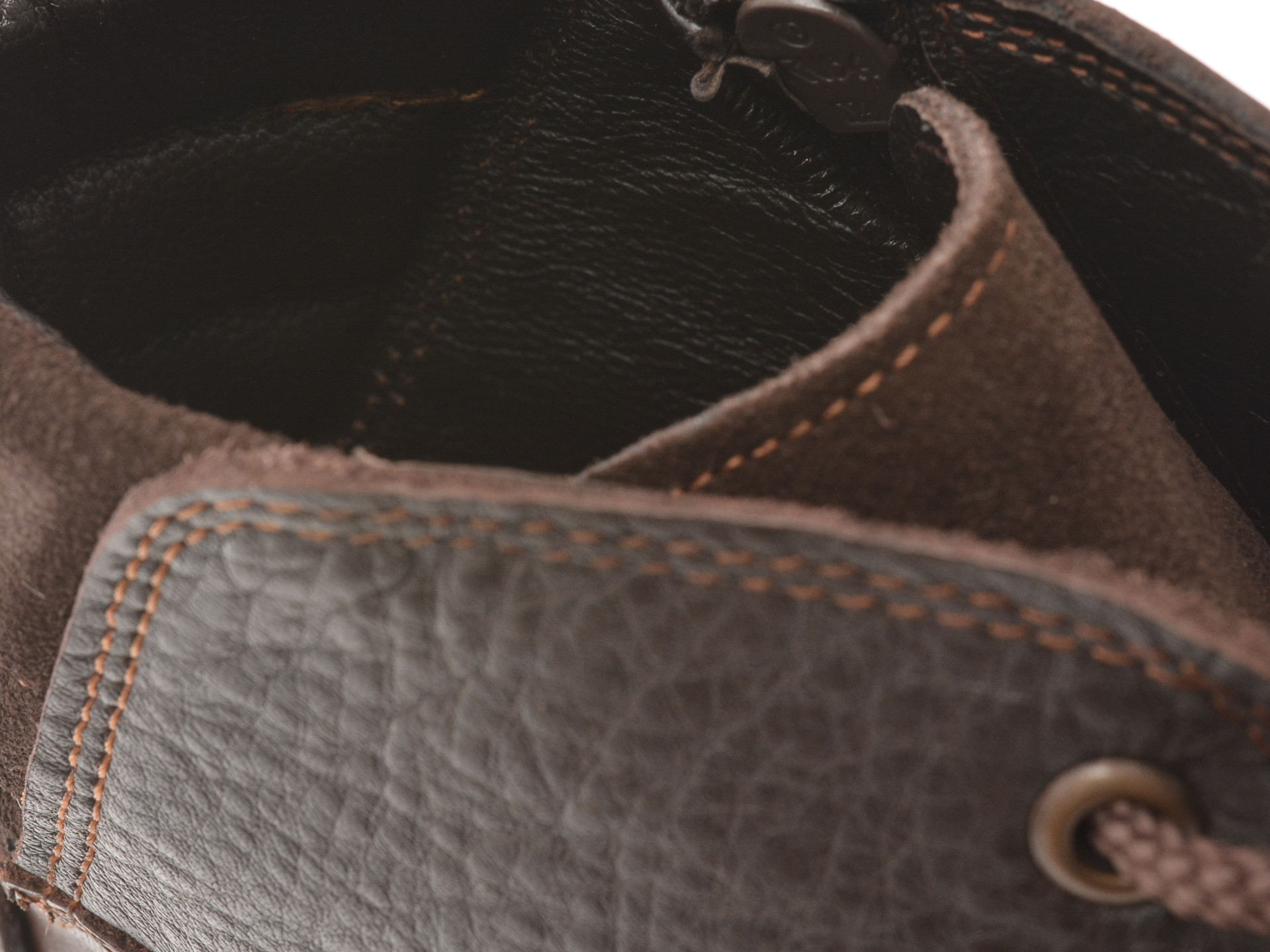 Ghete OTTER maro, E3464, din piele naturala