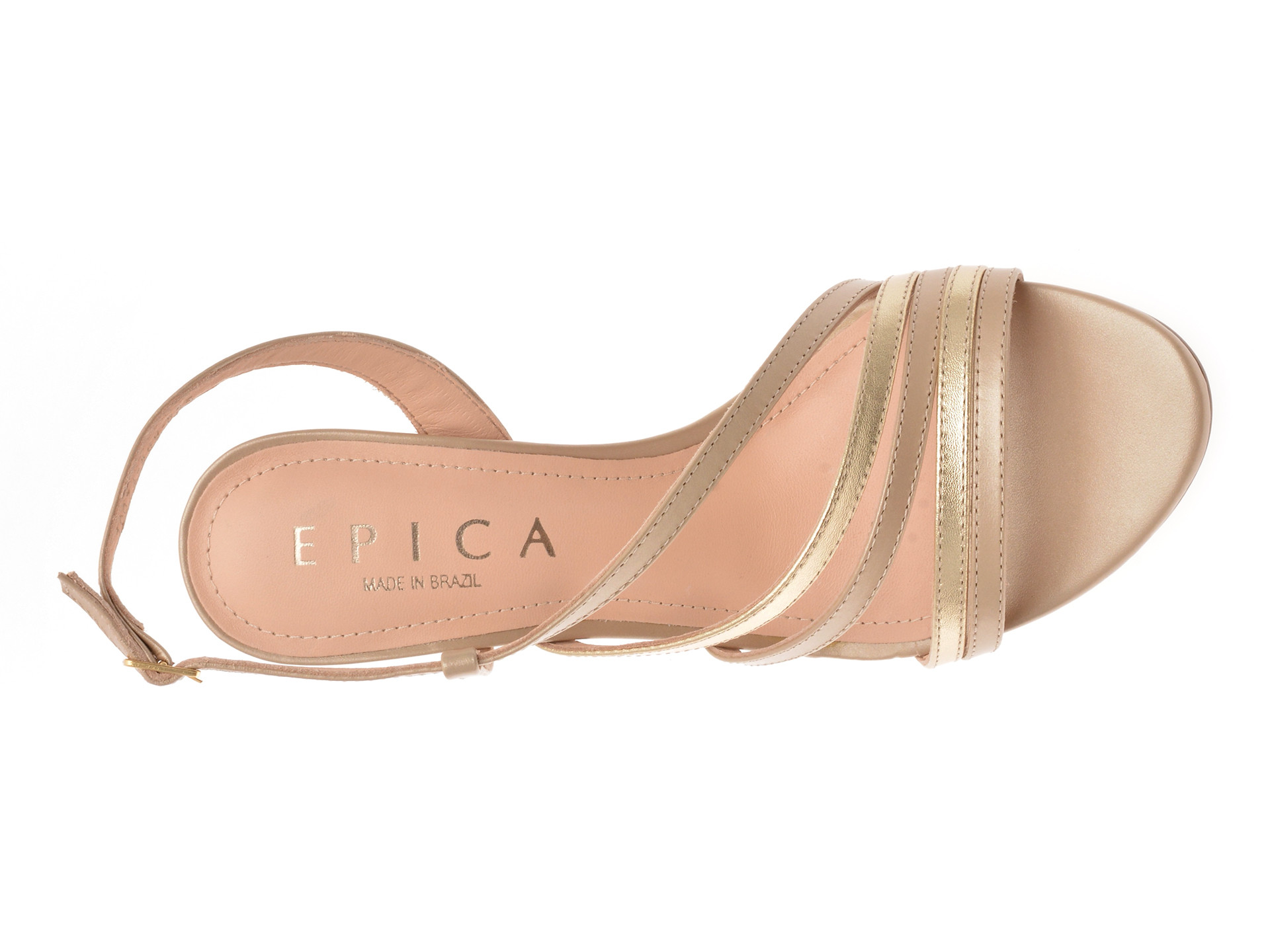 Sandale elegante EPICA nude, 1007835, din piele naturala