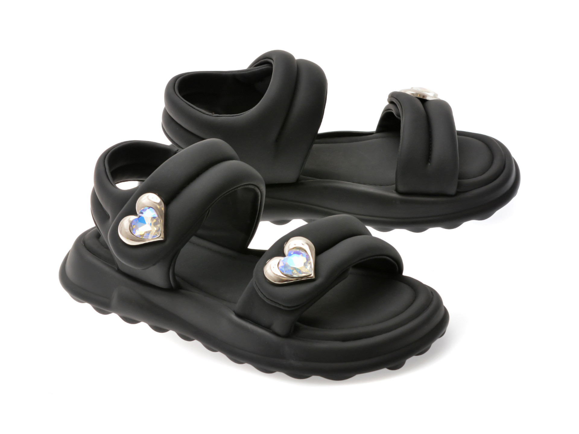 Sandale SELECTION KIDS negre, 6015, din piele ecologica