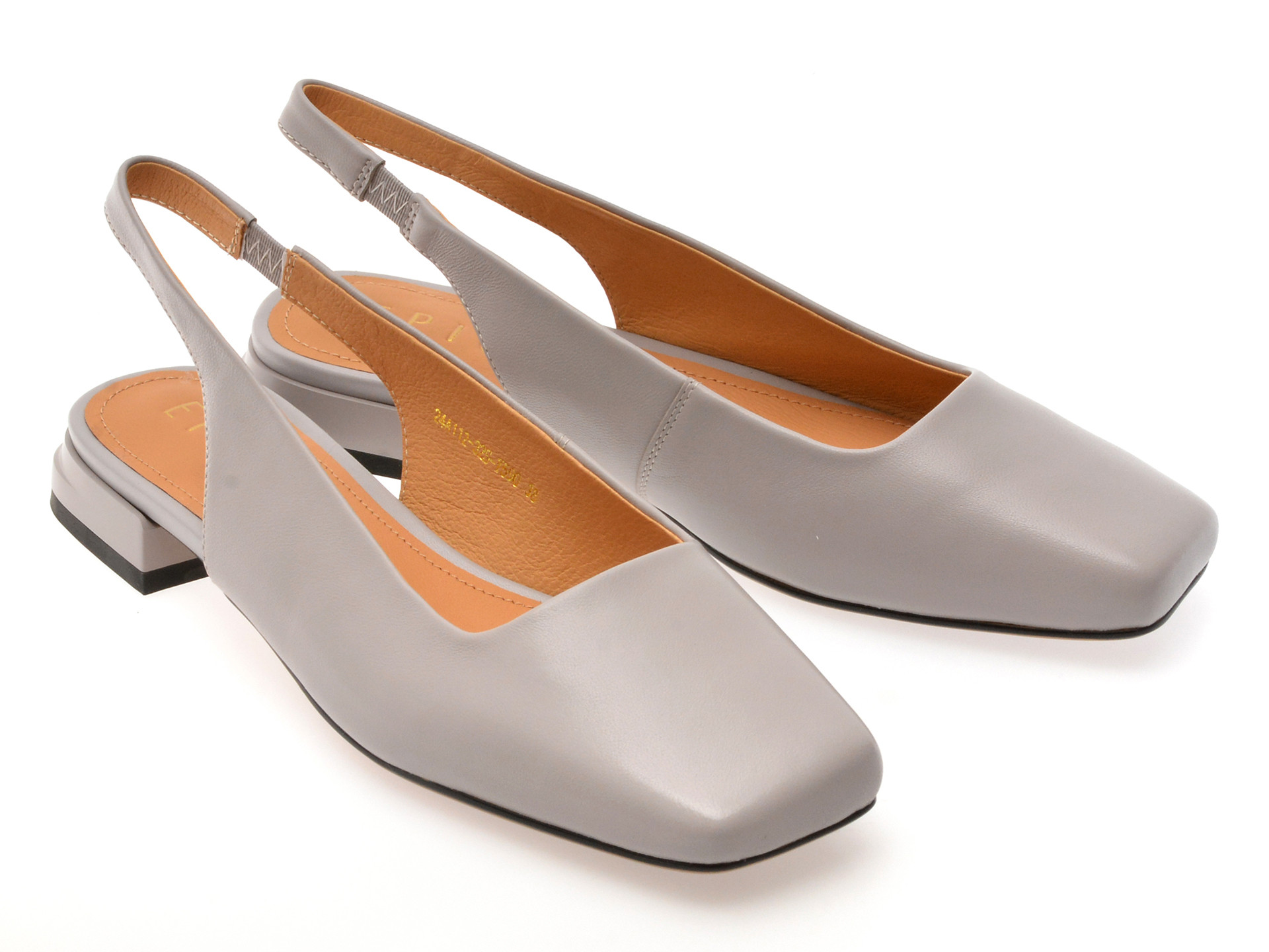 Pantofi EPICA gri, 32S, din piele naturala