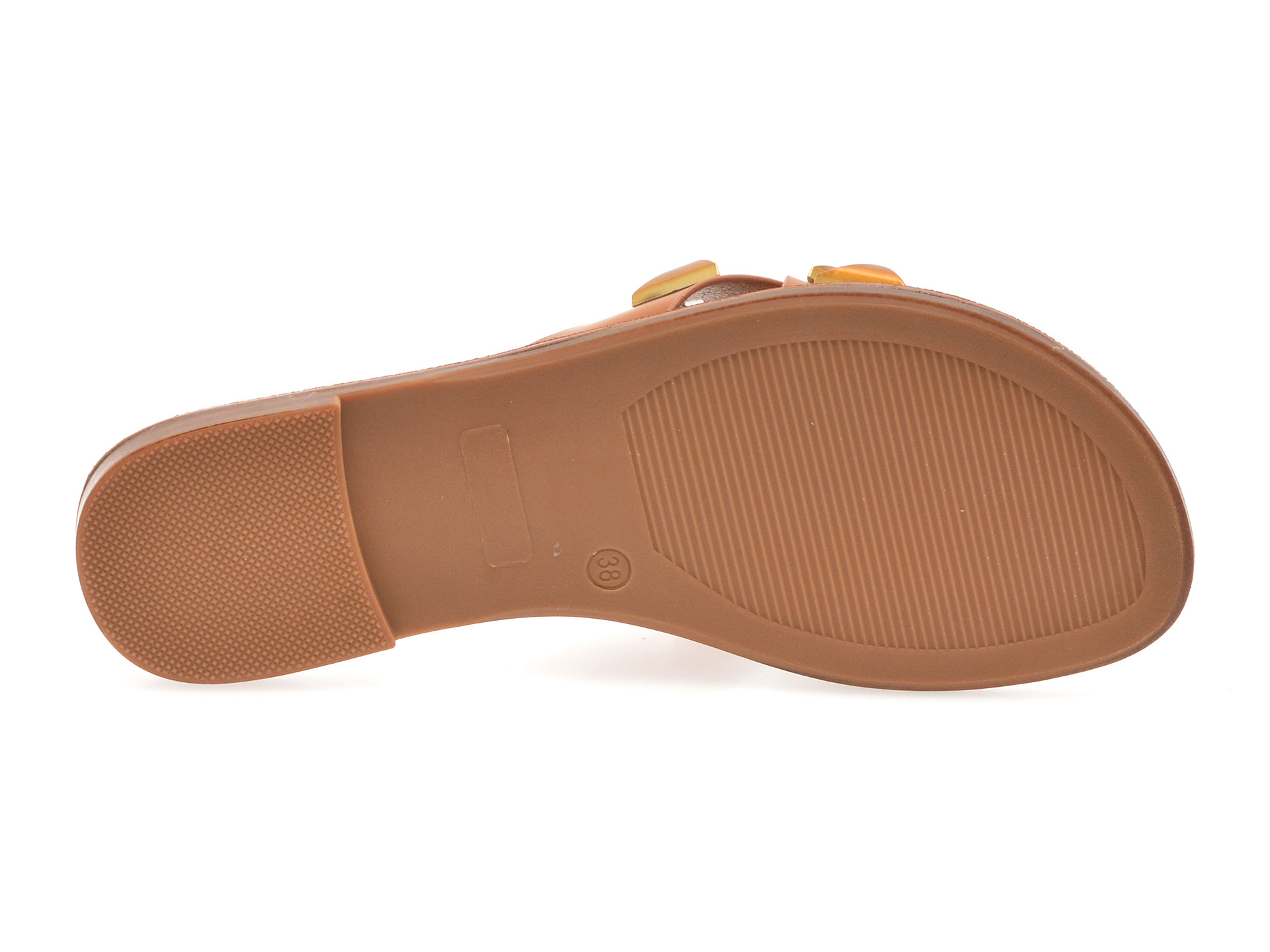 Papuci EPICA maro, 82922, din piele ecologica