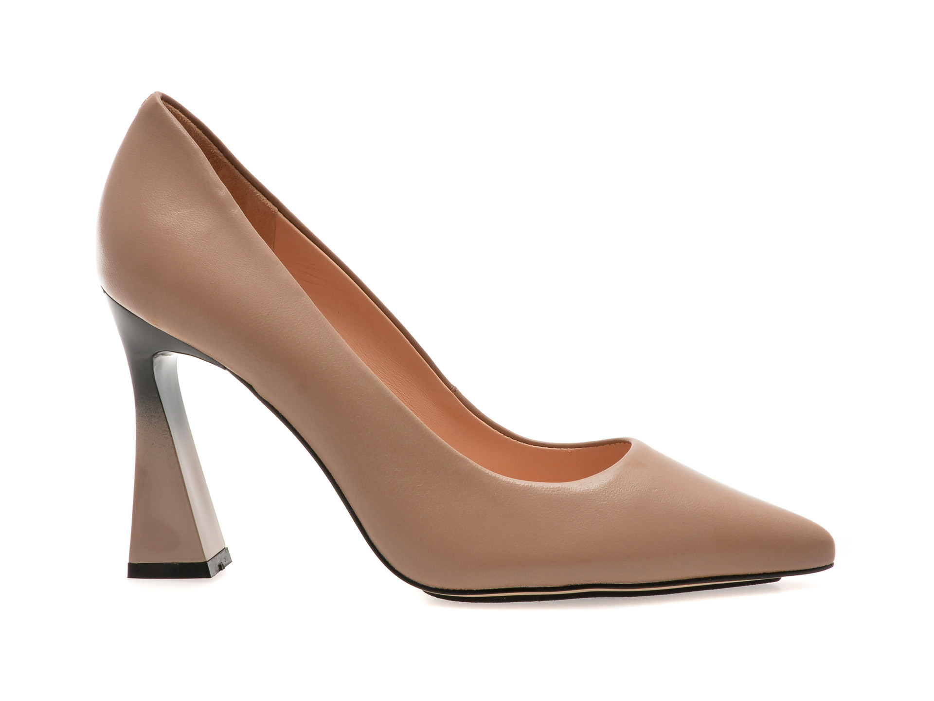 Pantofi eleganti EPICA gri, 9649835, din piele naturala