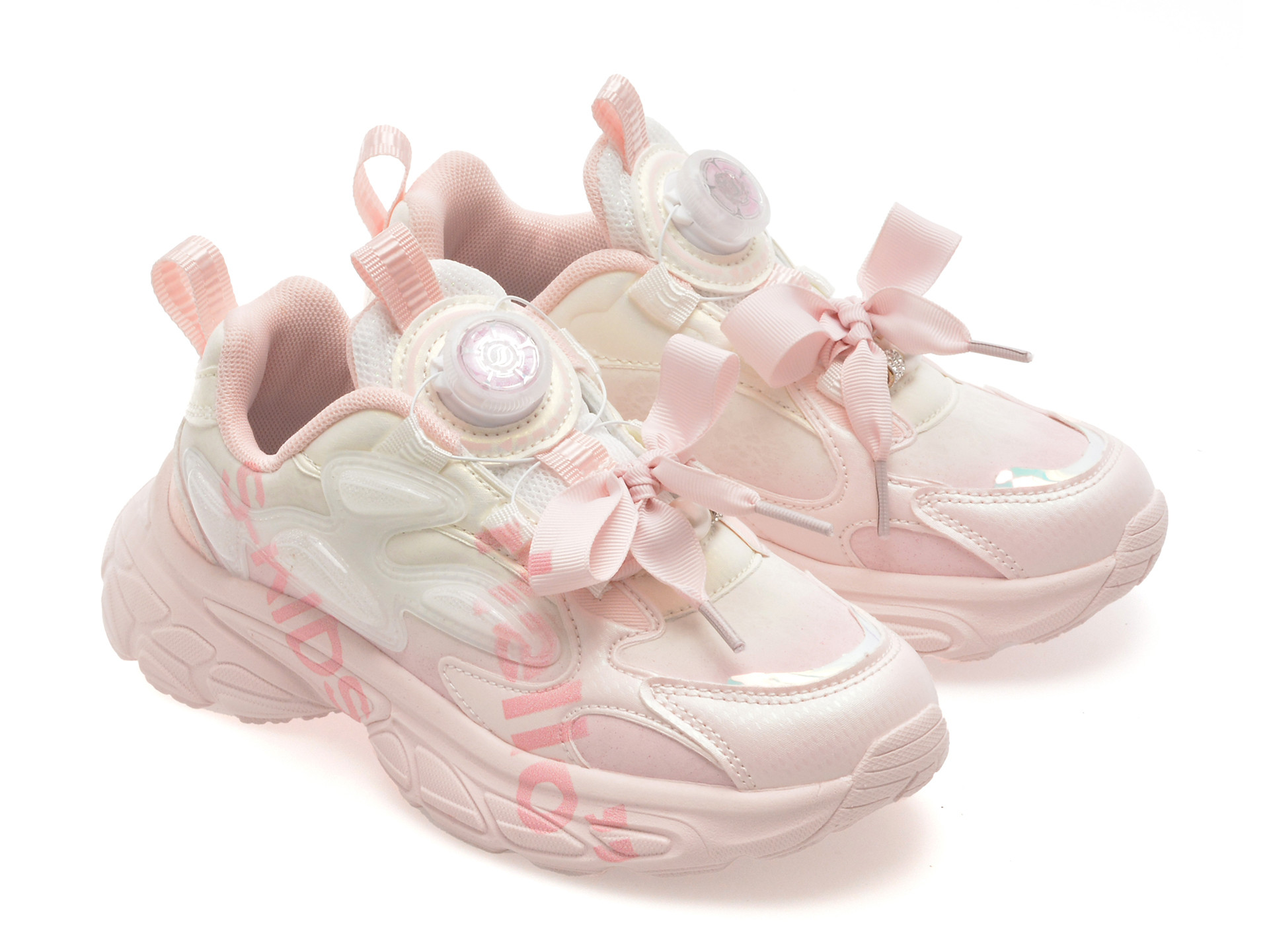 Pantofi sport SELECTION KIDS roz, 1002, din piele ecologica