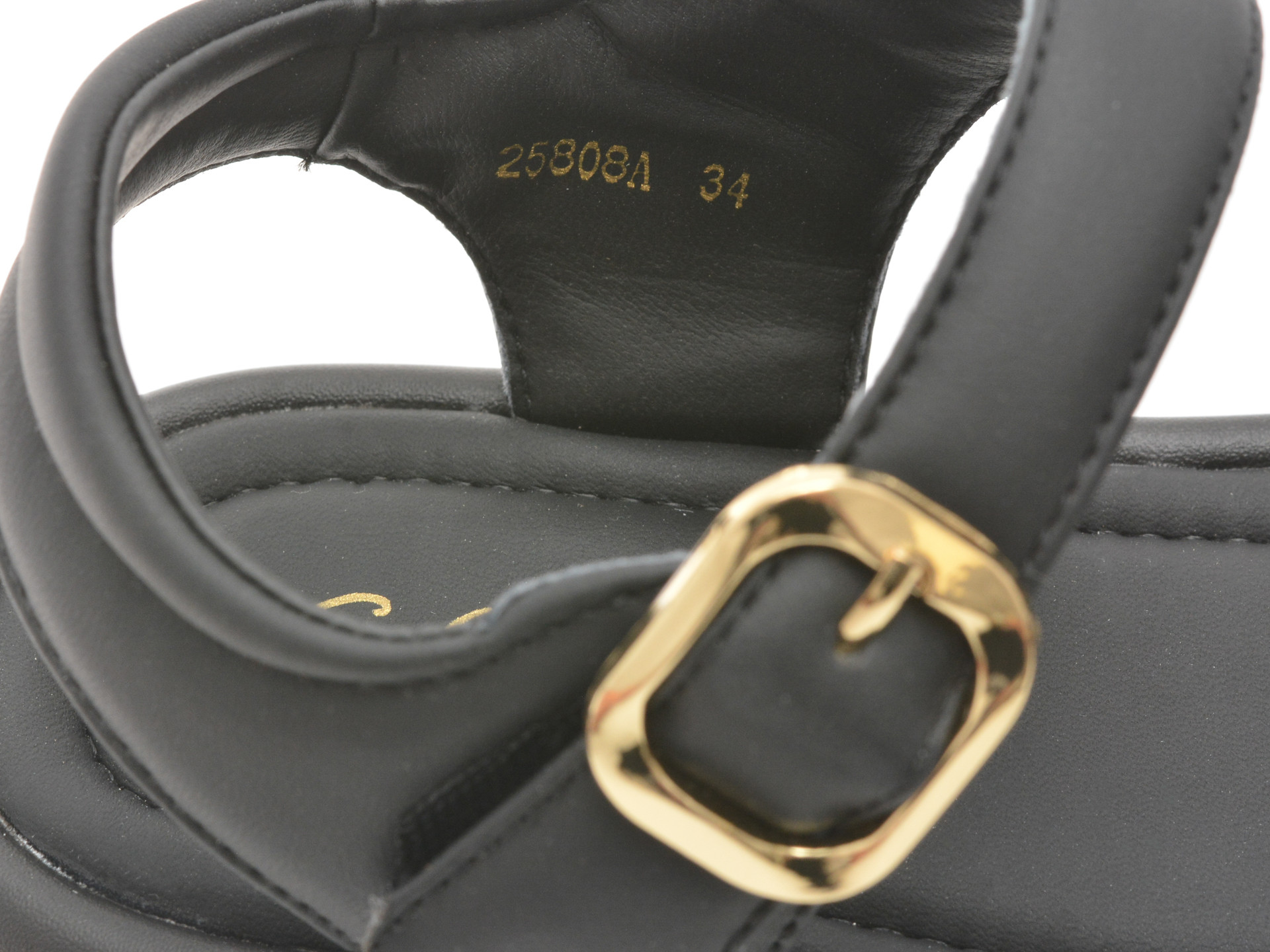 Sandale SELECTION KIDS negre, 25808, din piele ecologica