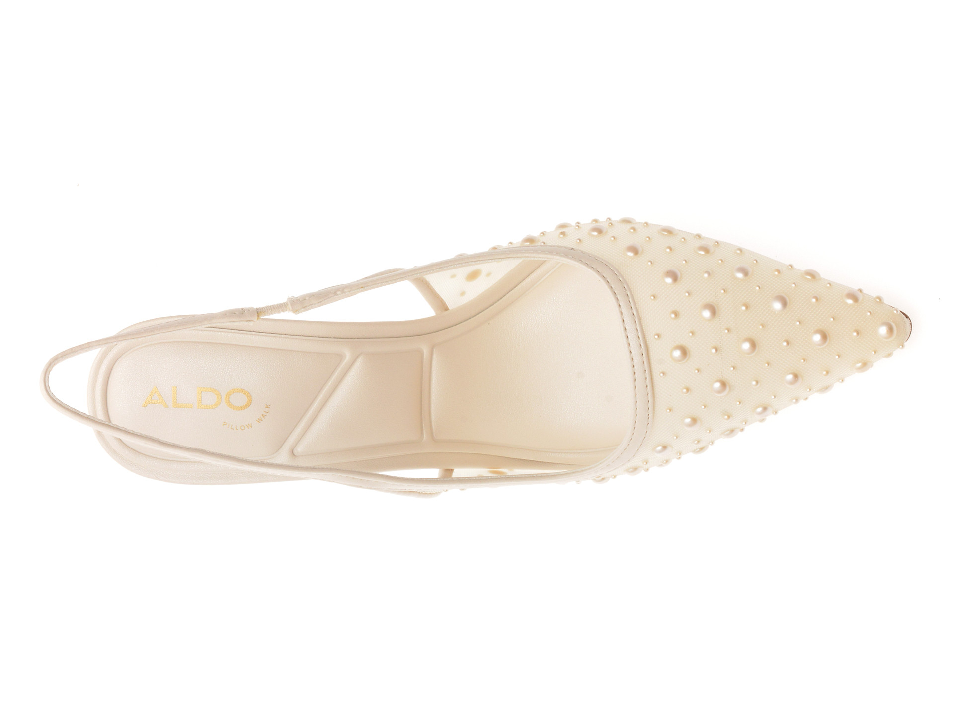Pantofi eleganti ALDO albi, PEARLESCENT 110, din material textil