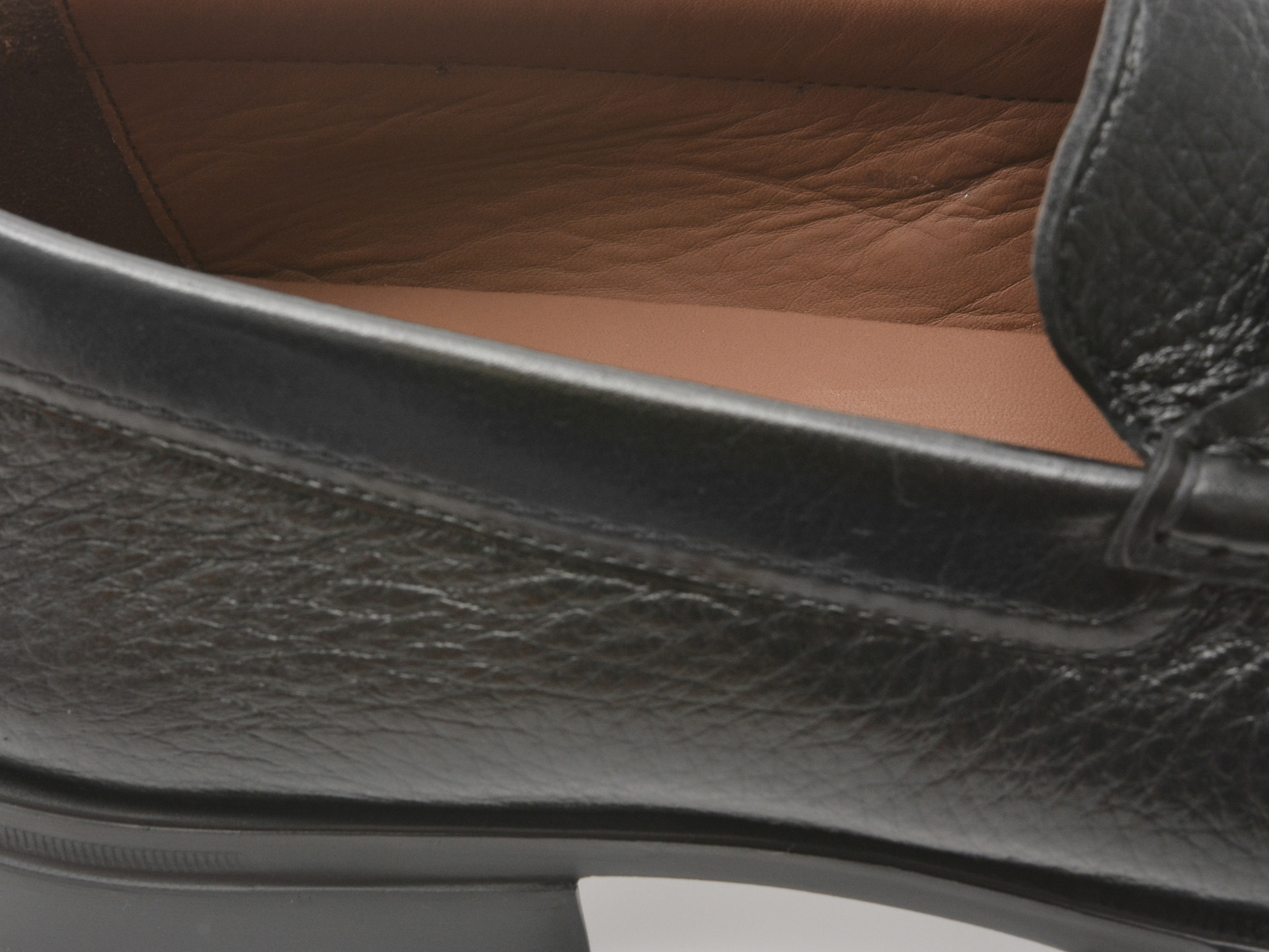 Mocasini eleganti LE COLONEL negri, 482134, din piele naturala