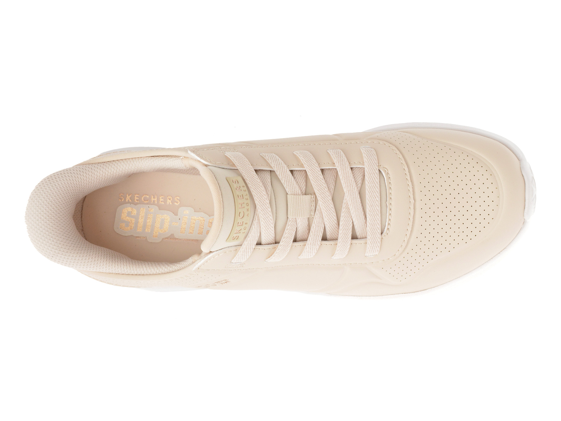 Pantofi sport SKECHERS bej, UNO LITE, din piele ecologica