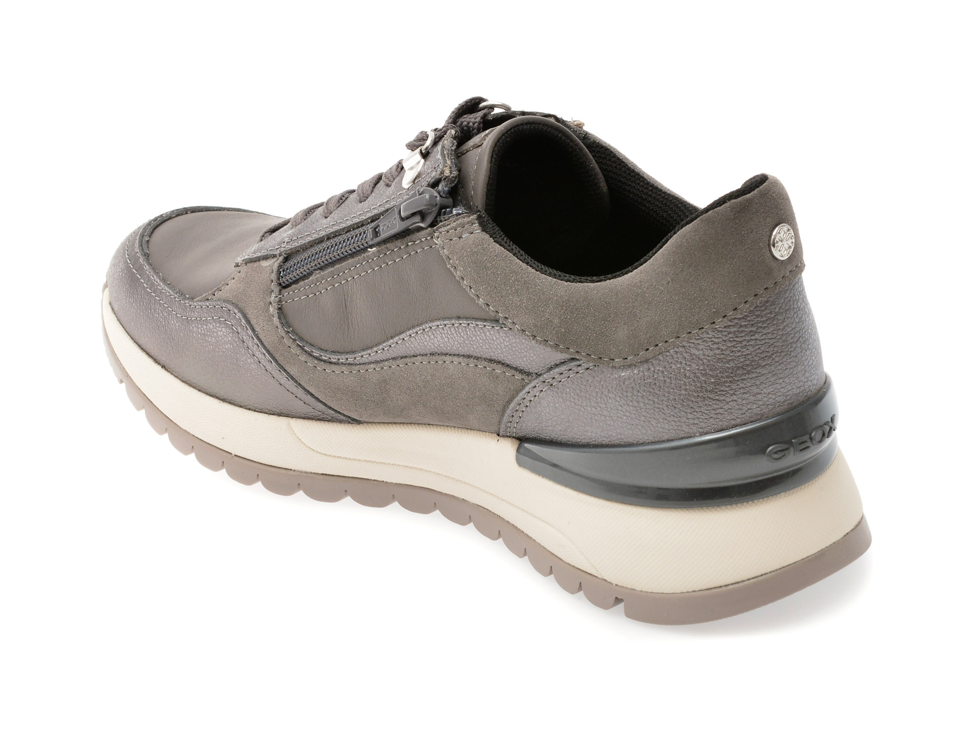 Pantofi sport GEOX gri, D5600A, din piele naturala