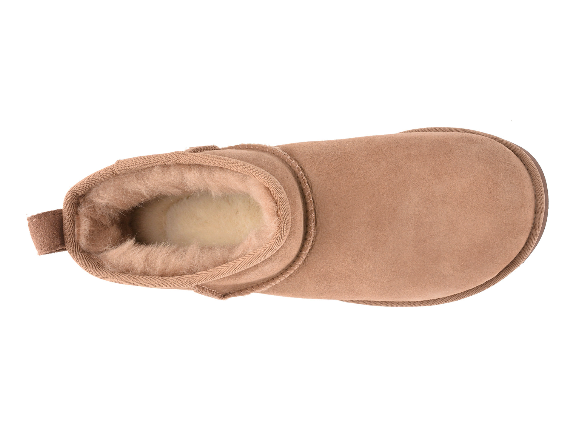 Ghete UGG maro, CLASSIC ULTRA MINI, din piele intoarsa