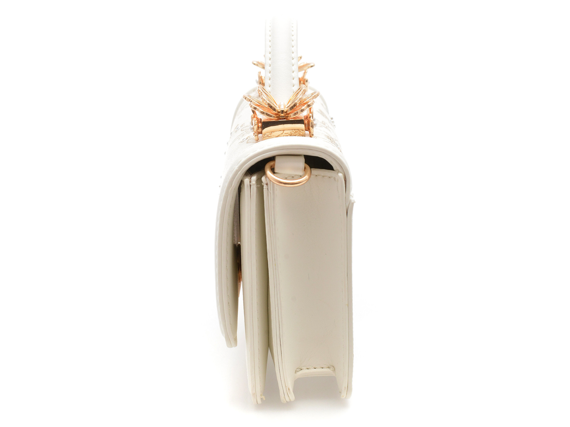 Geanta ALDO alba, CHARISMA 270, din piele ecologica