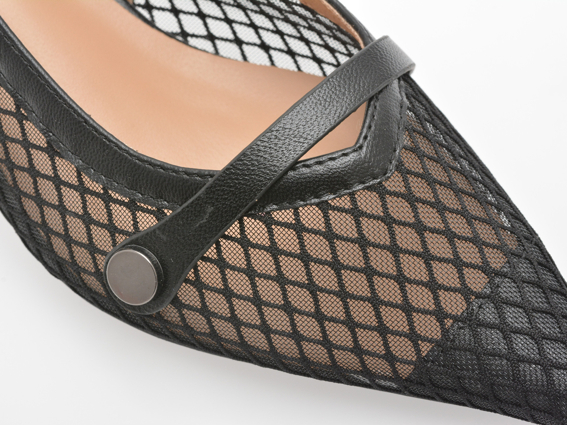 Pantofi eleganti EPICA negri, 82979, din material textil