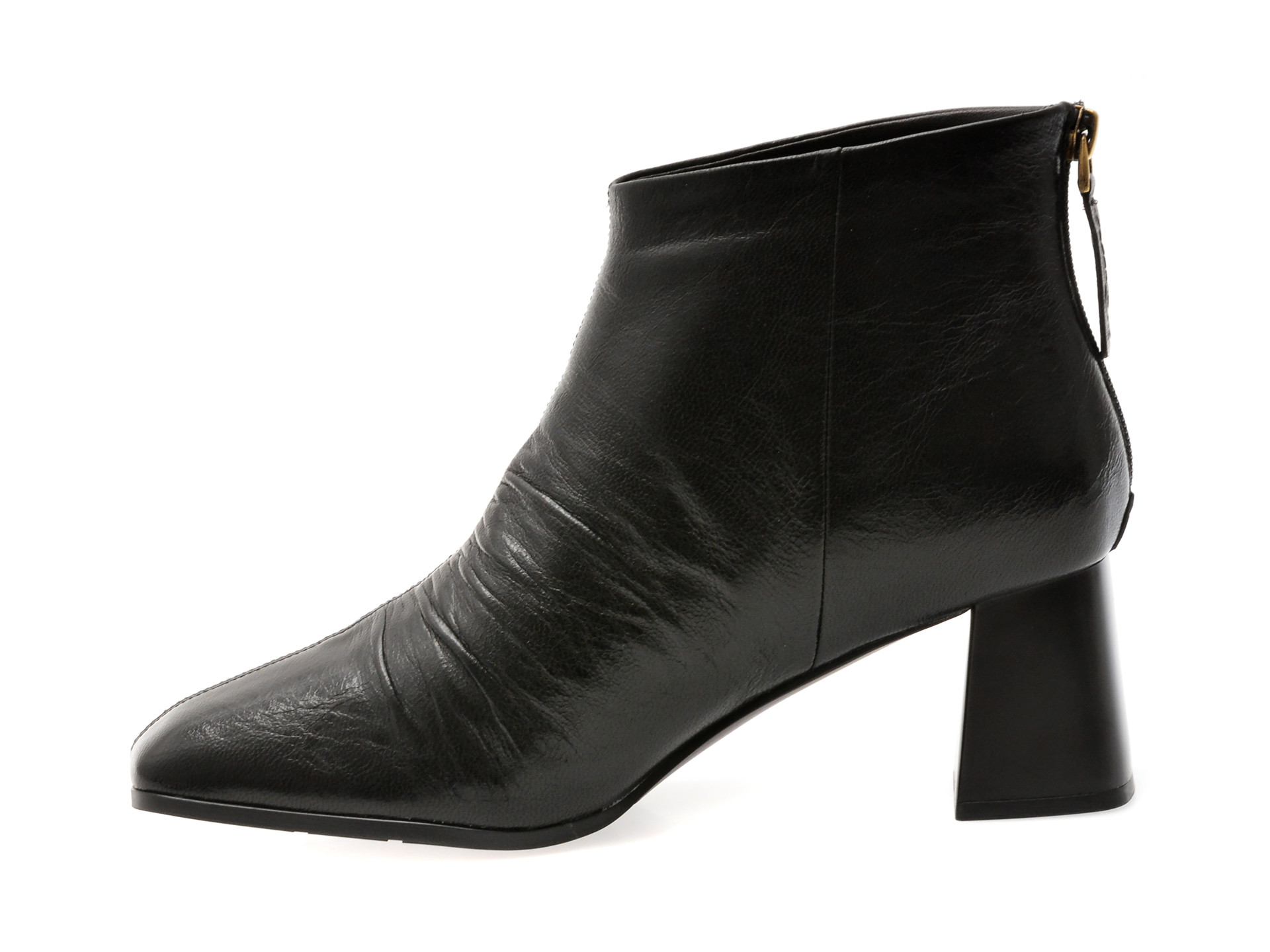 Botine EPICA negre, M77072, din piele naturala