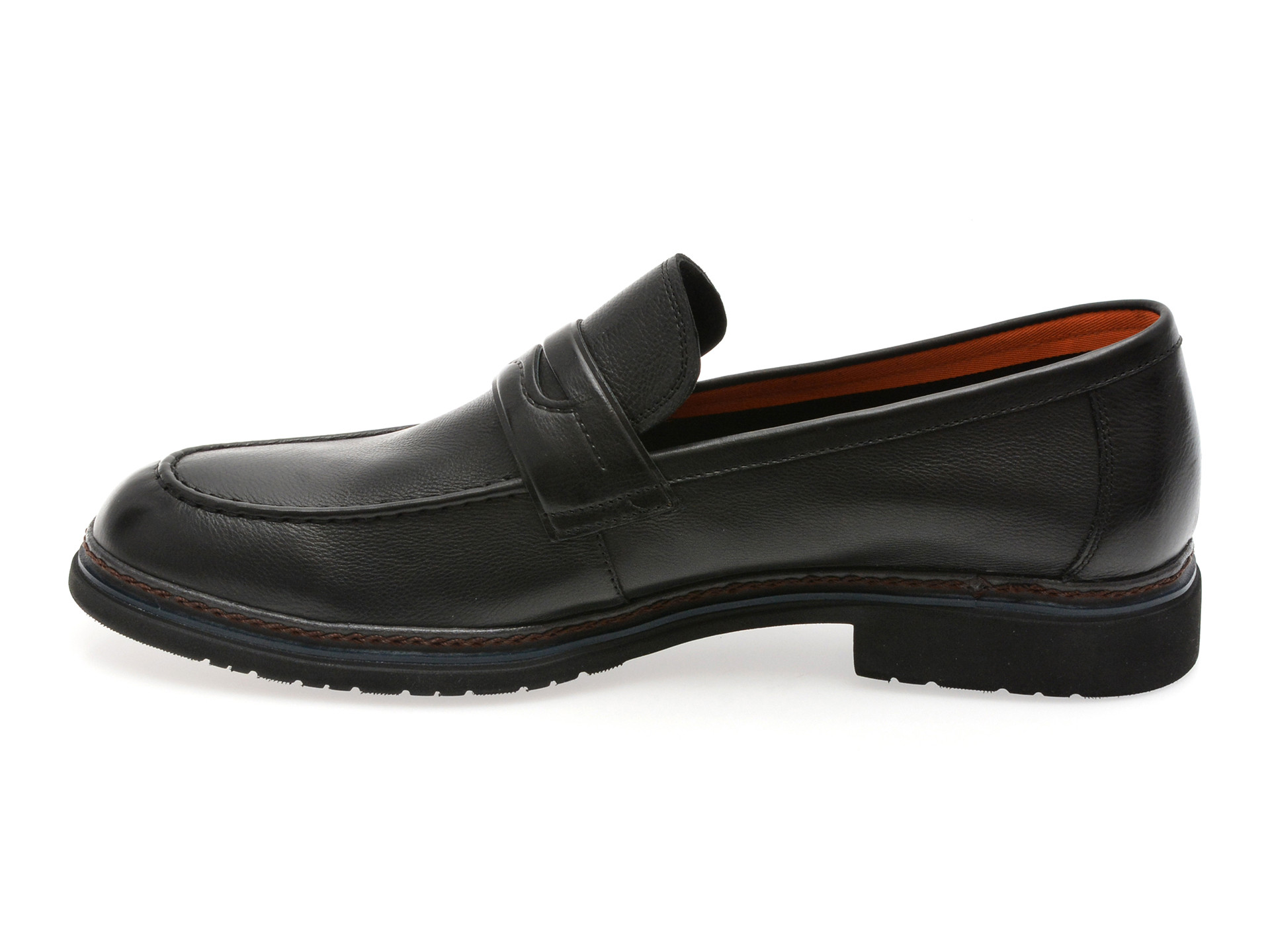 Mocasini eleganti EPICA negri, QA82AB, din piele naturala