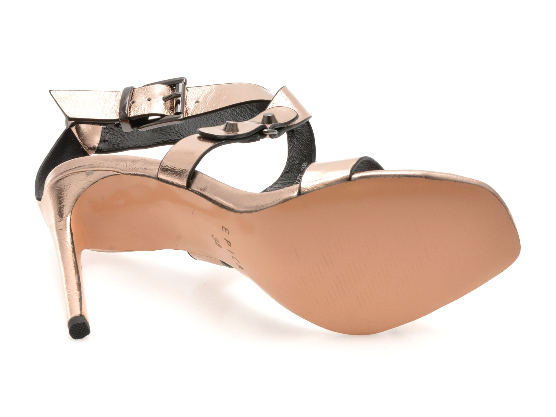 Sandale elegante EPICA bronz, 3L115M, din piele naturala