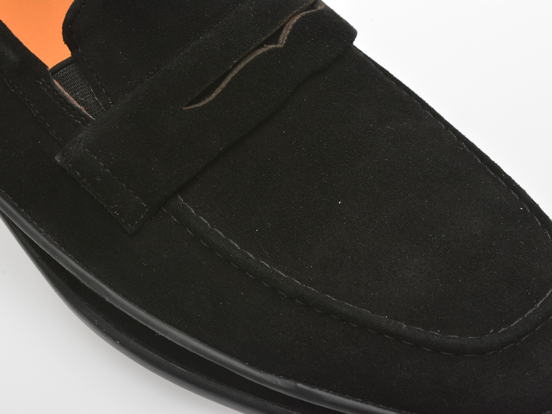 Mocasini EPICA negri, B483, din piele intoarsa