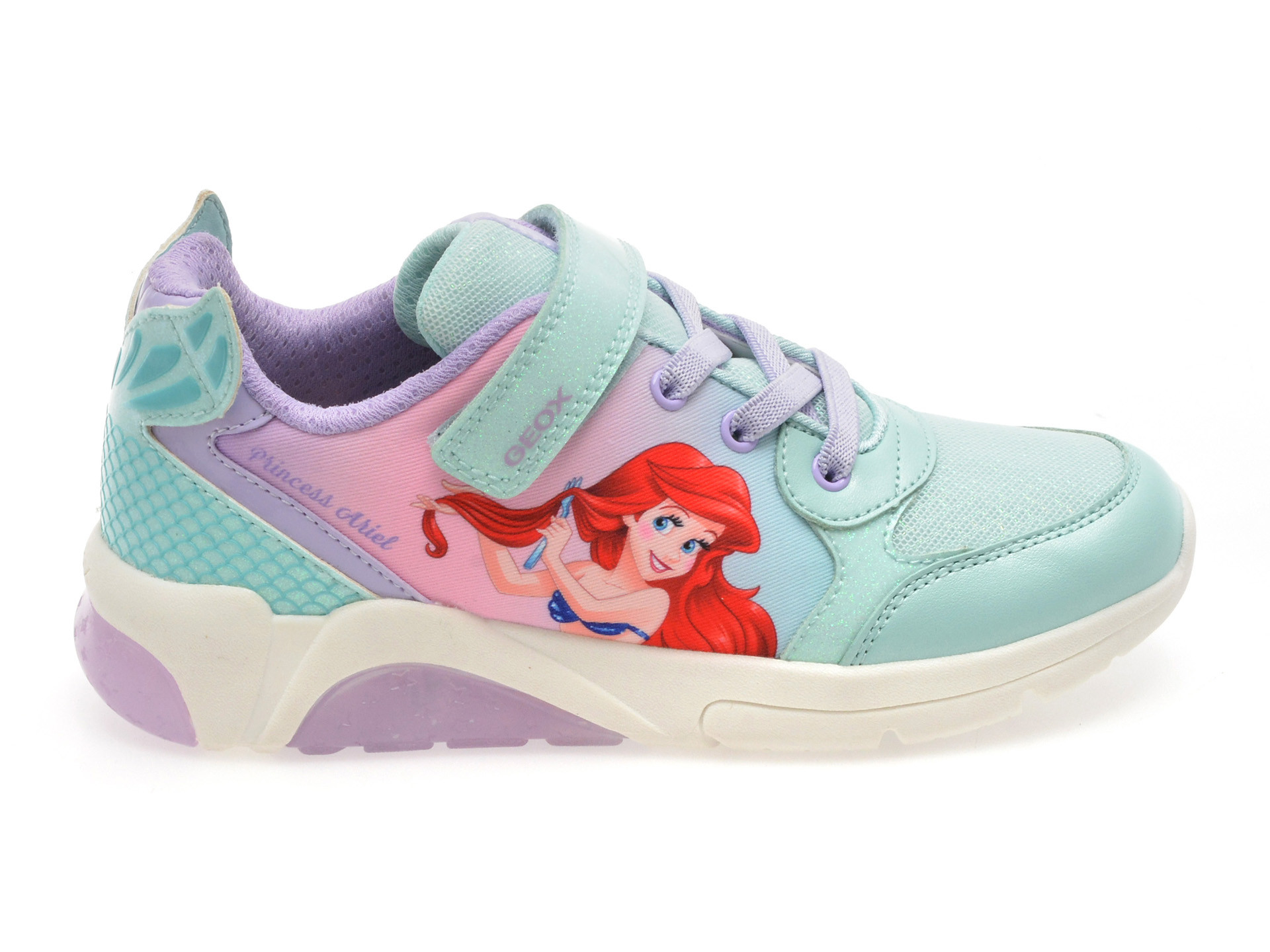 Pantofi sport GEOX verzi, J55M4B, din piele ecologica