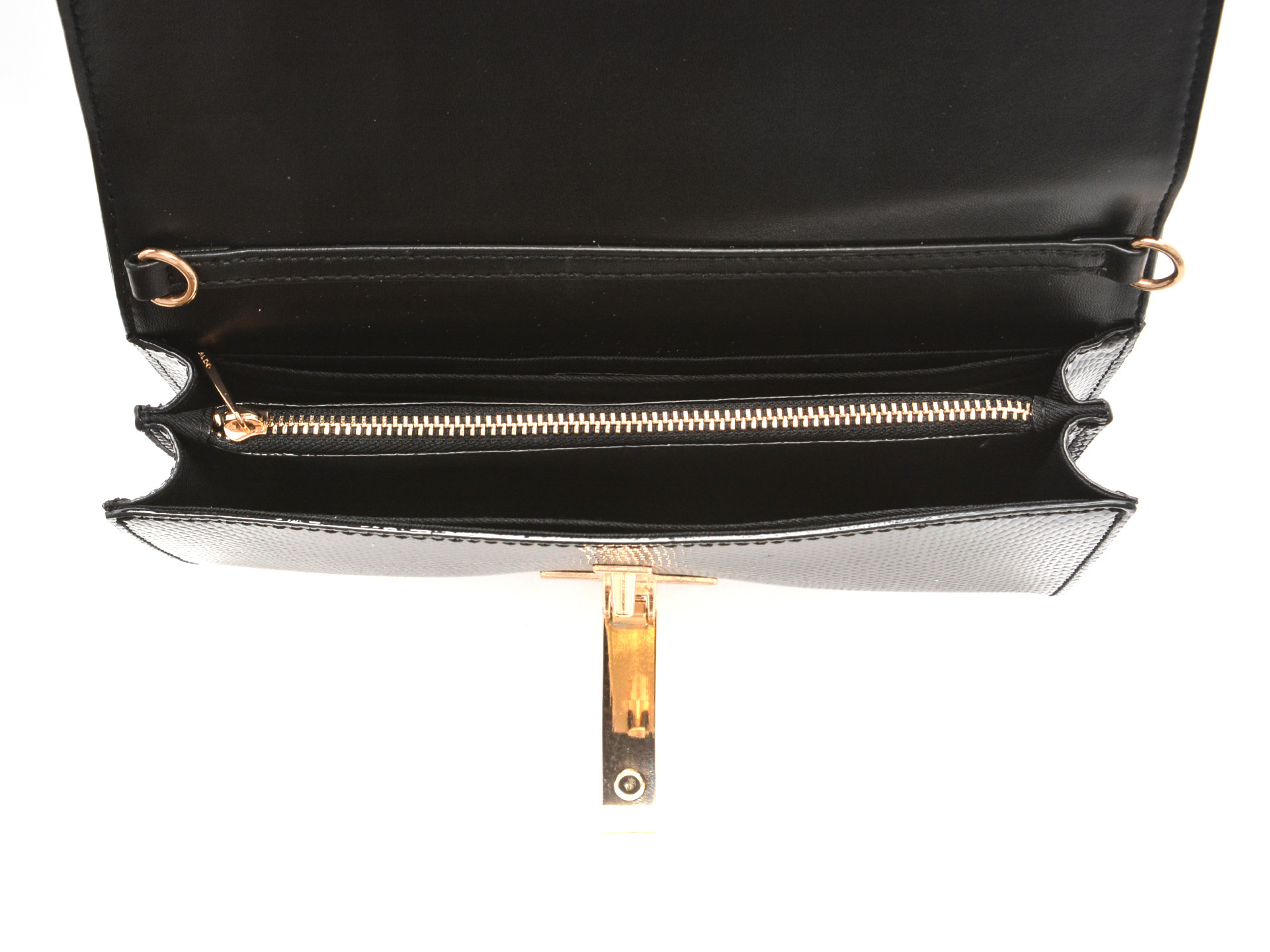 Geanta ALDO neagra, ADORING 007, din piele ecologica