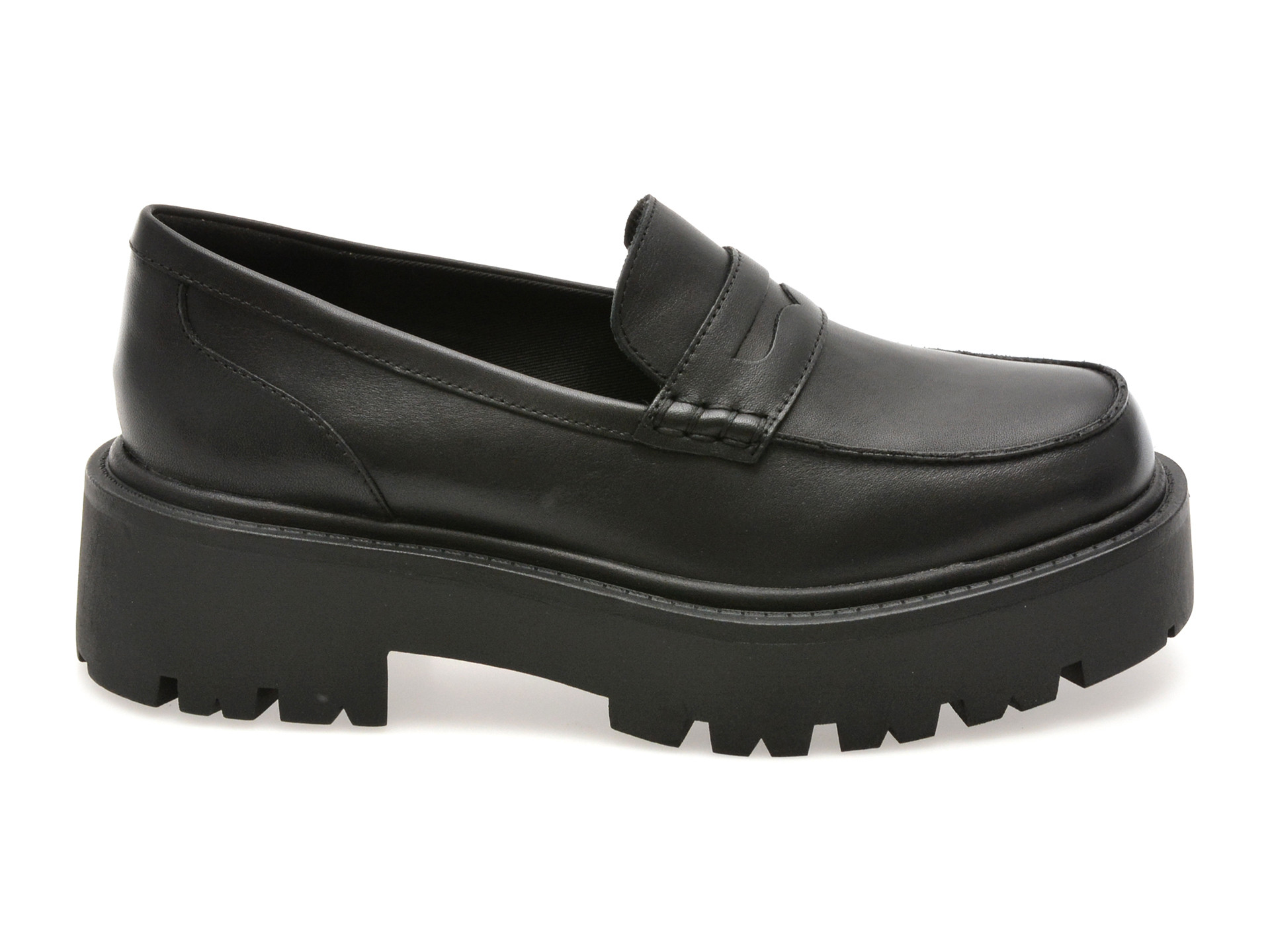 Mocasini ALDO negri, CADAYCIA 001, din piele naturala