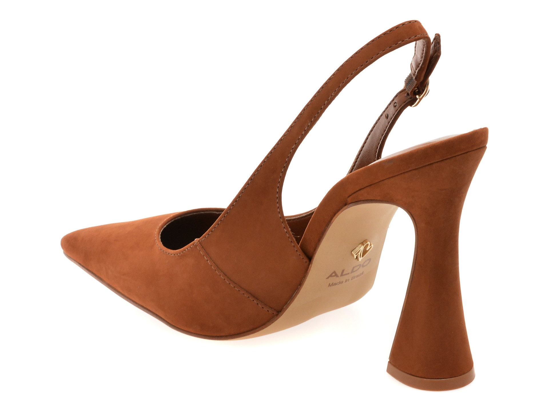 Pantofi eleganti ALDO maro, DAPHNEA210, din piele intoarsa