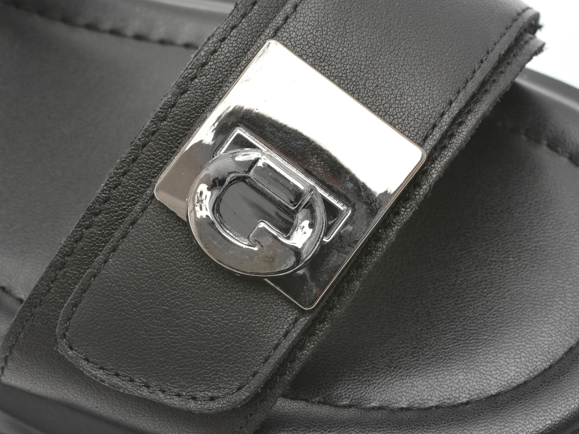 Sandale EPICA negre, 1302H17, din piele naturala