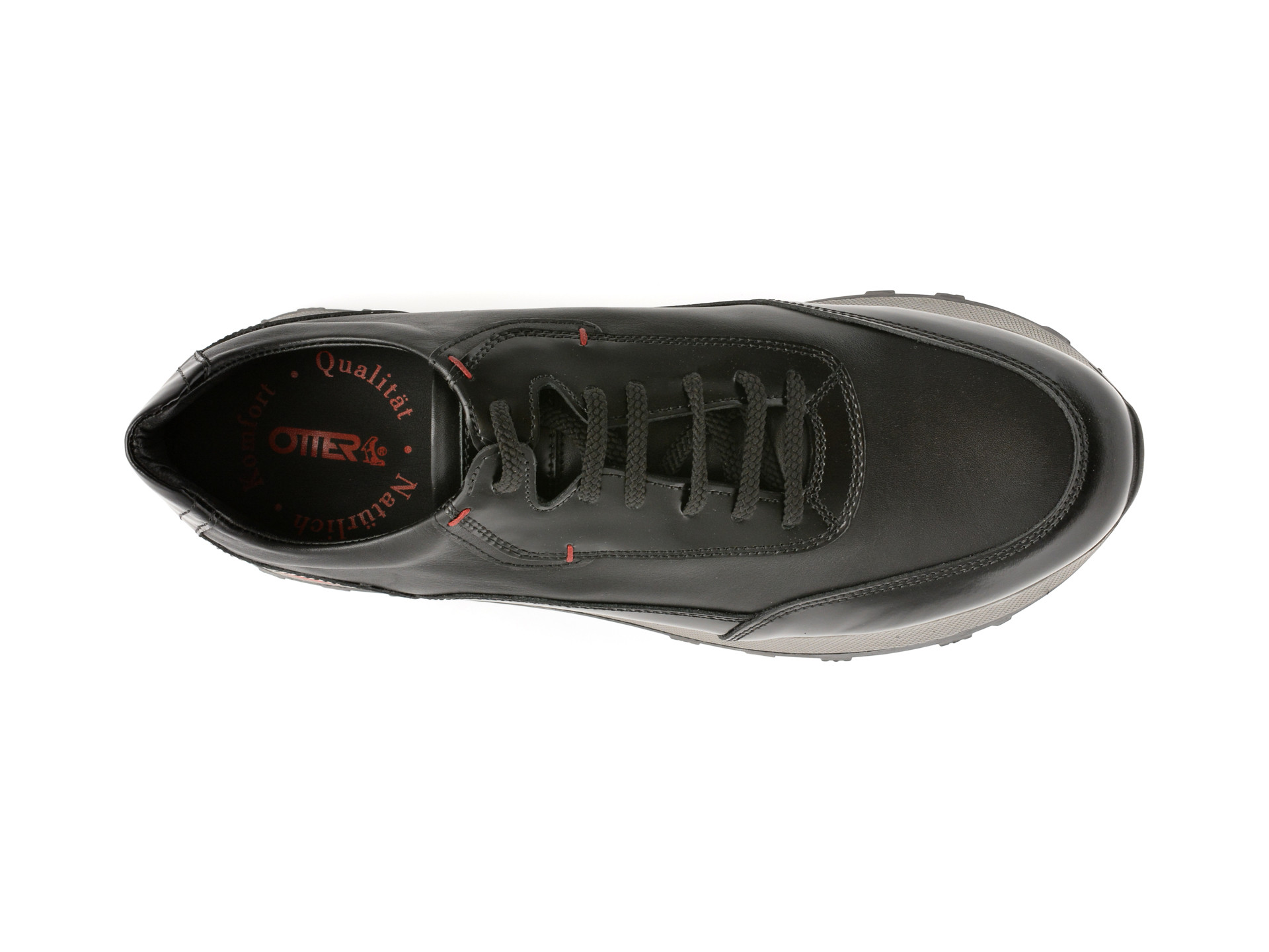 Pantofi sport OTTER negri, 231181, din piele naturala