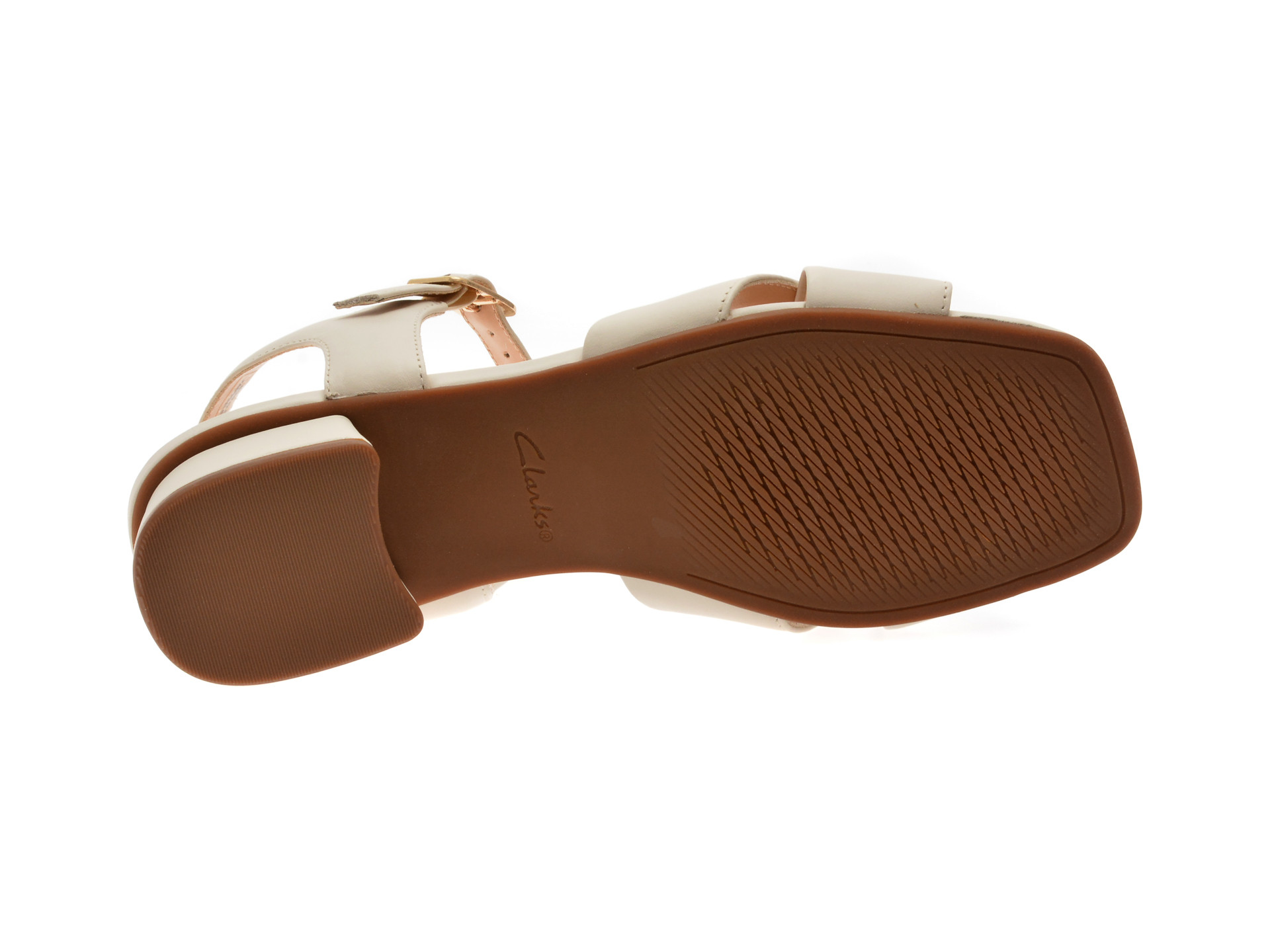Sandale CLARKS bej, SERINA 35 CROSS, din piele naturala