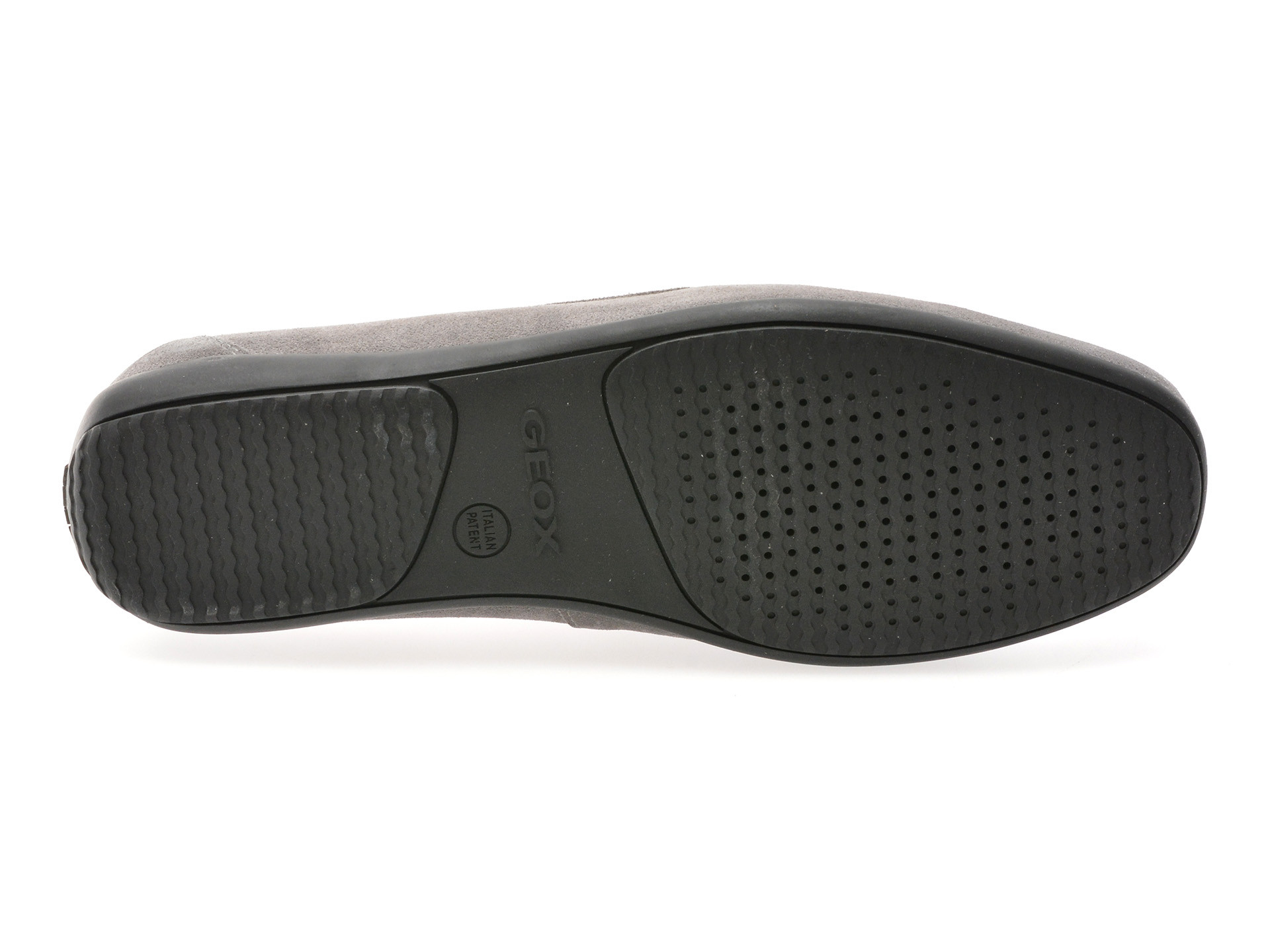 Mocasini GEOX gri, U450WB, din piele intoarsa