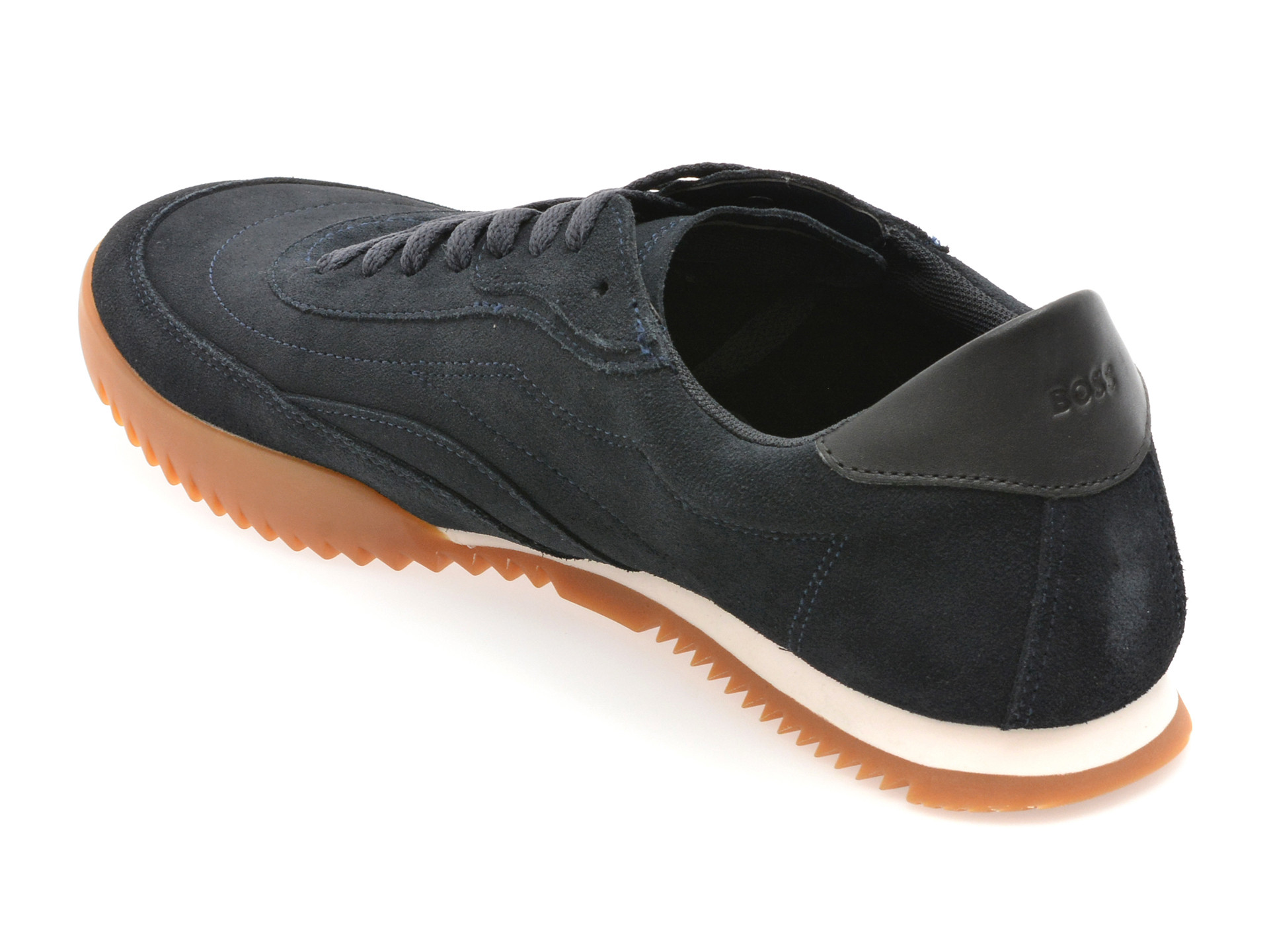 Pantofi sport BOSS bleumarin, 8707, din piele intoarsa