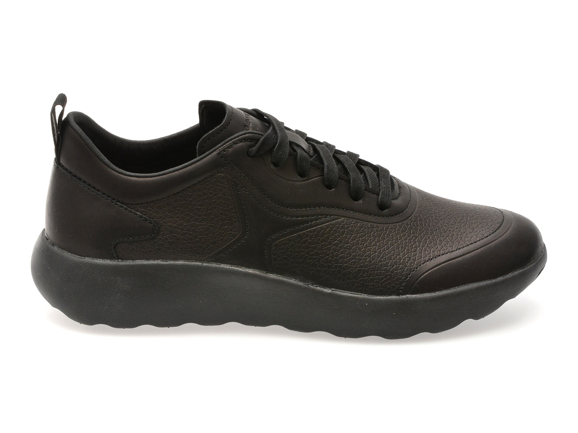 Pantofi sport GEOX negri, U45LFB, din piele naturala