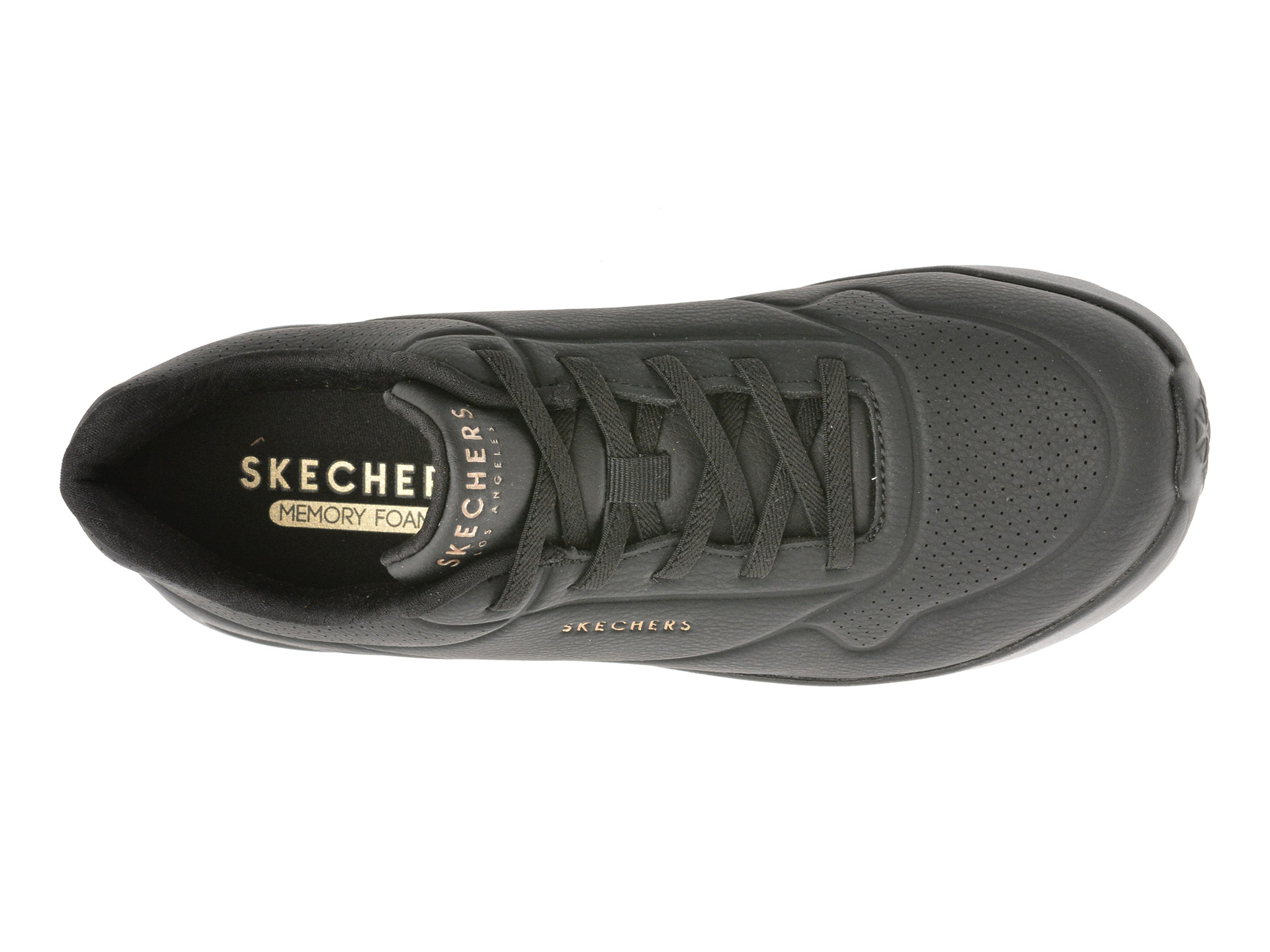 Pantofi sport SKECHERS negri, UNO LITE, din piele ecologica
