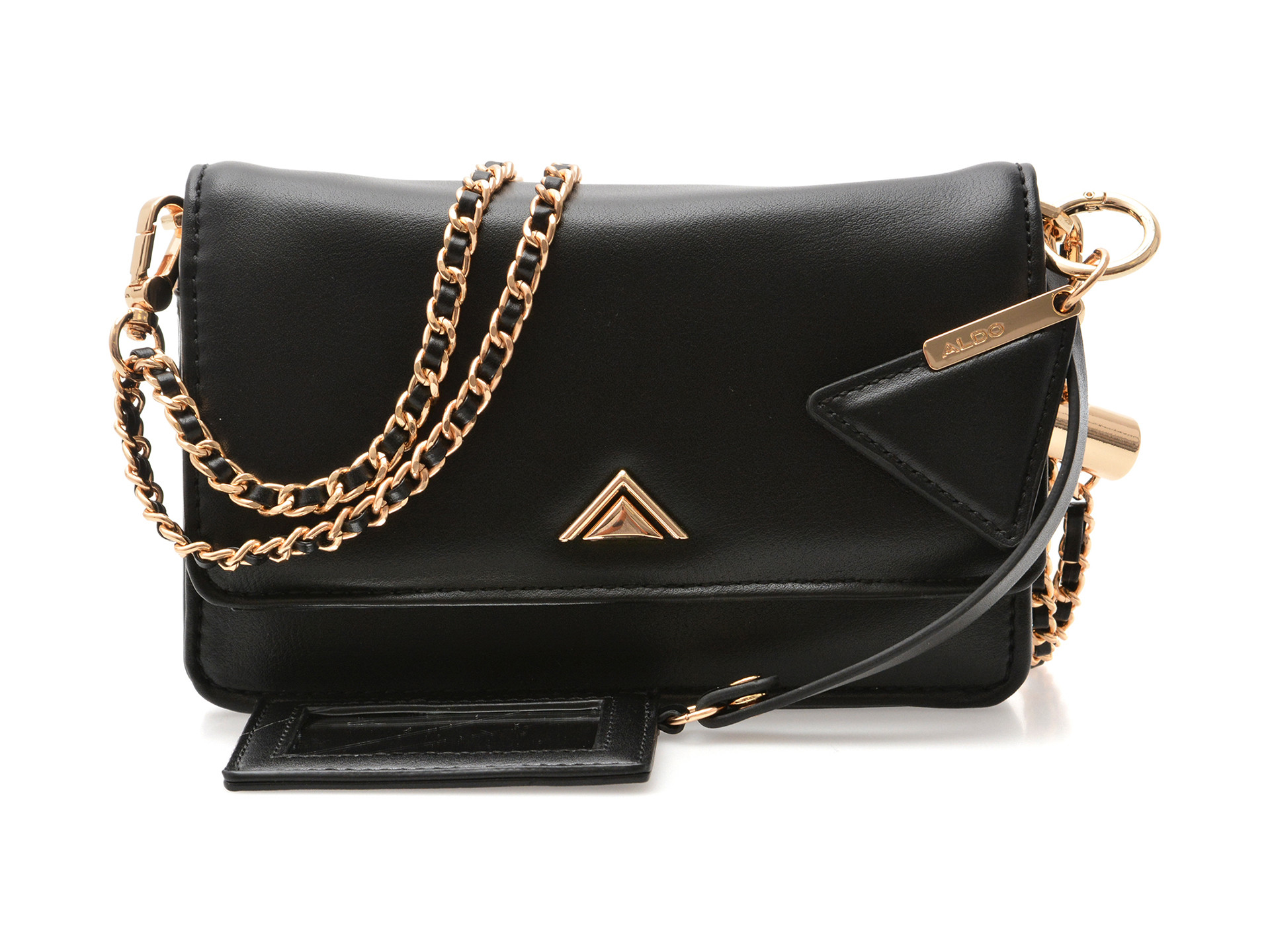 Geanta ALDO neagra, FIT EVERYTHING 001, din piele ecologica