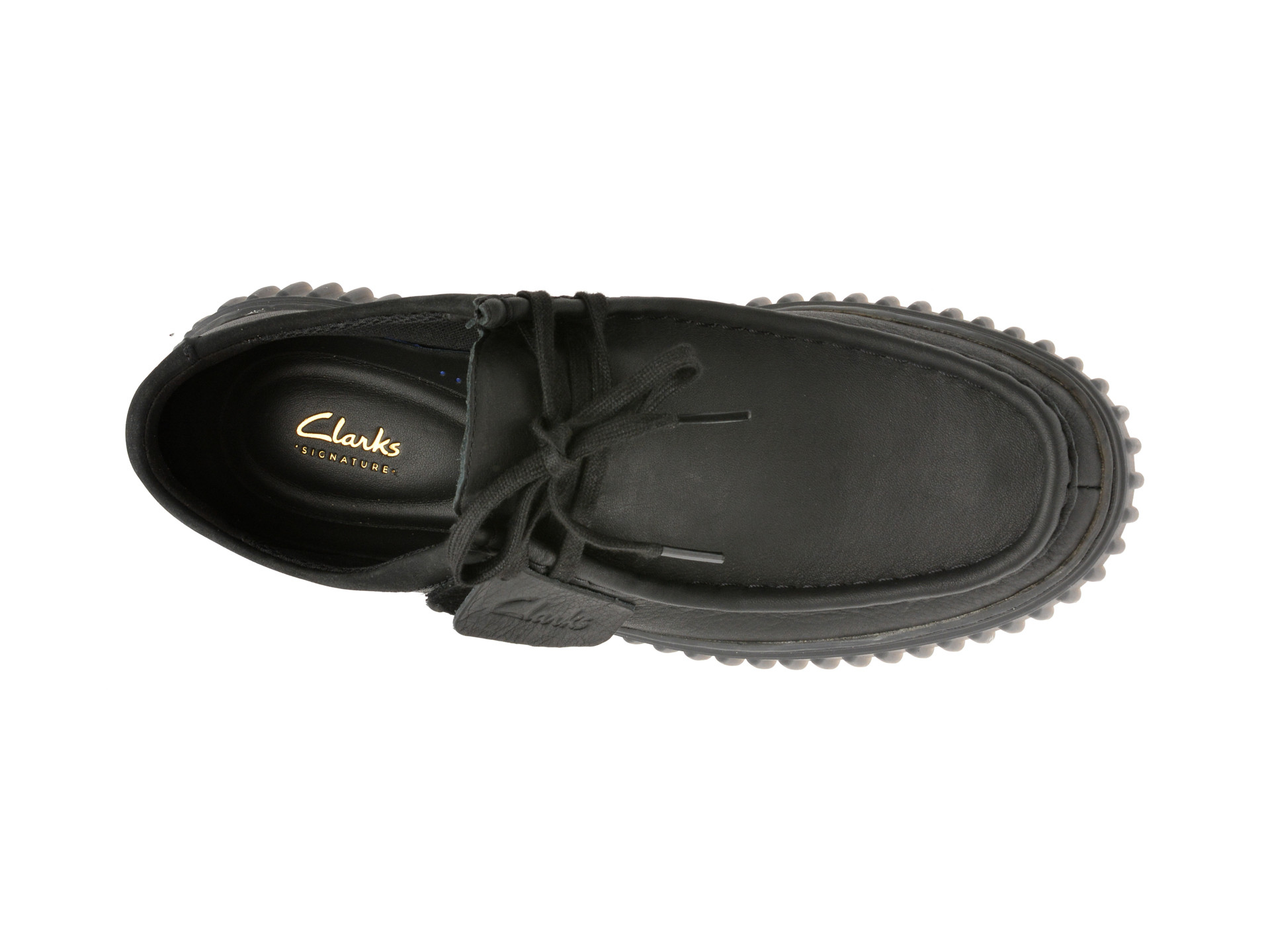 Mocasini CLARKS negri, TORHILL LO, din piele naturala