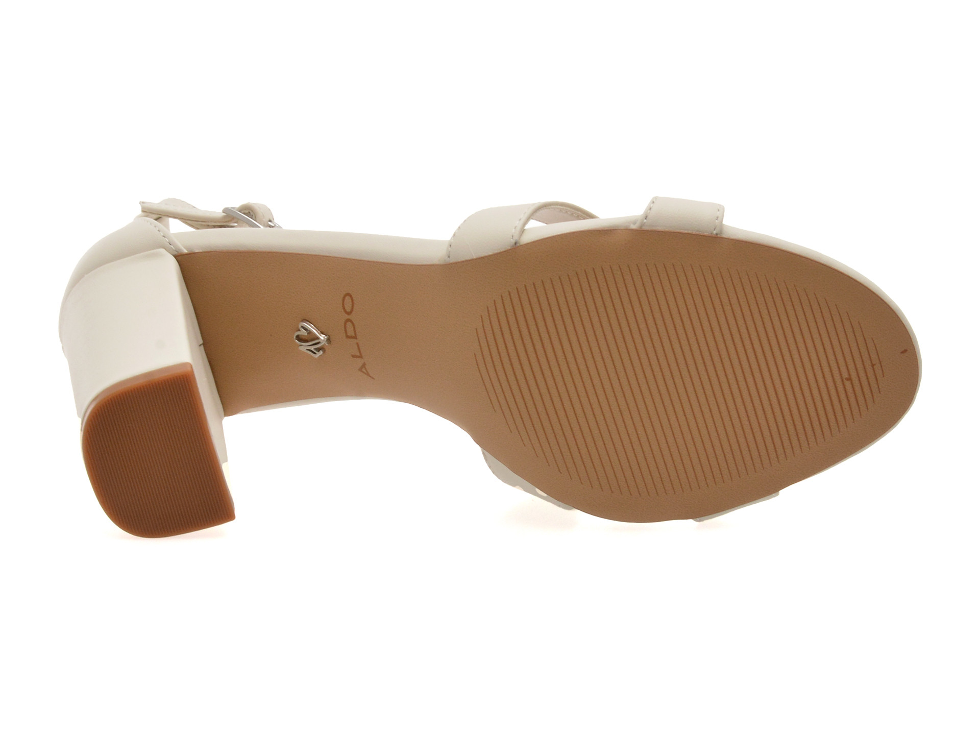 Sandale elegante ALDO albe, MELODIE 121, din piele naturala