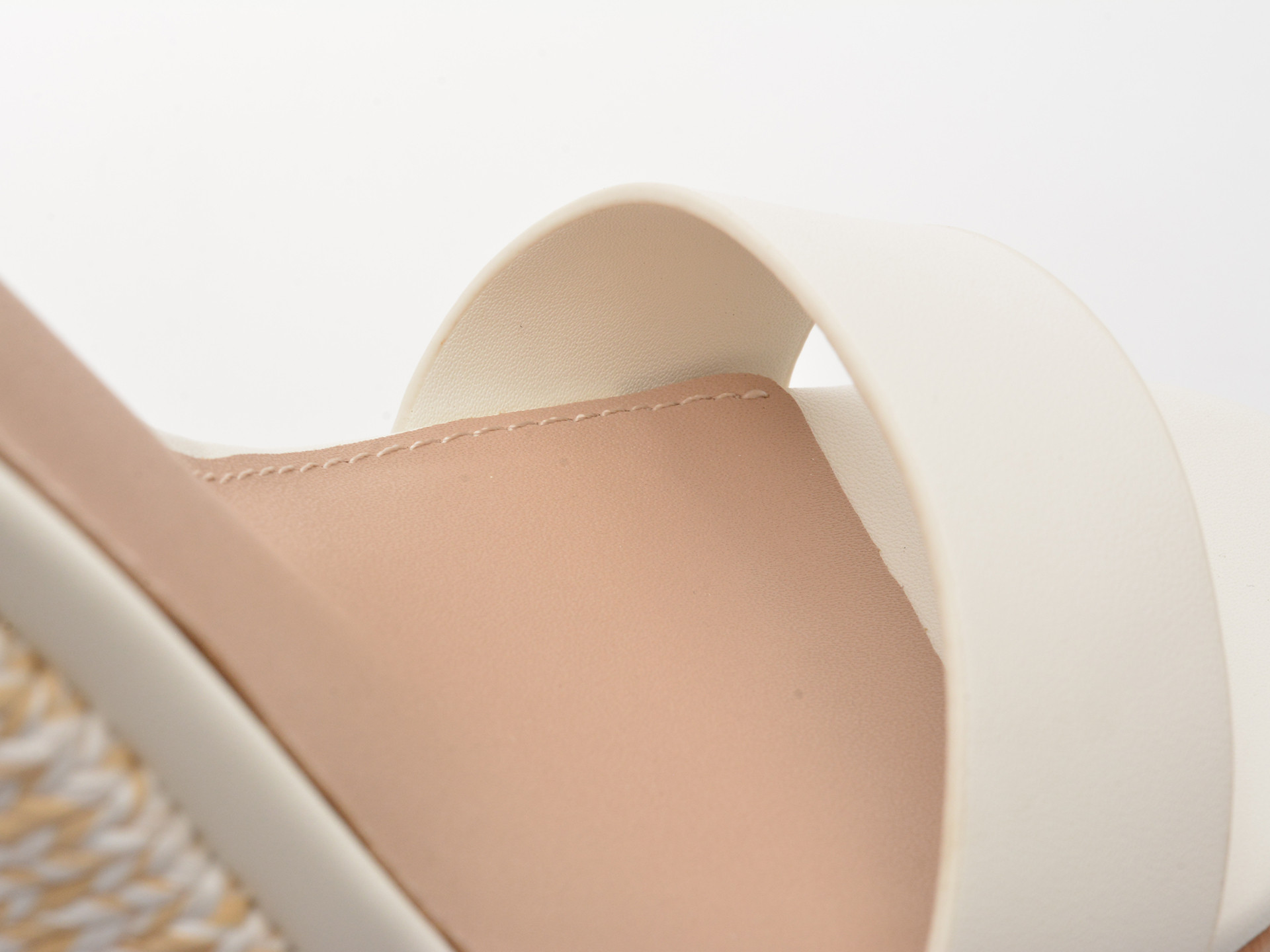 Sandale ALDO albe, MARYSOL 100, din piele ecologica