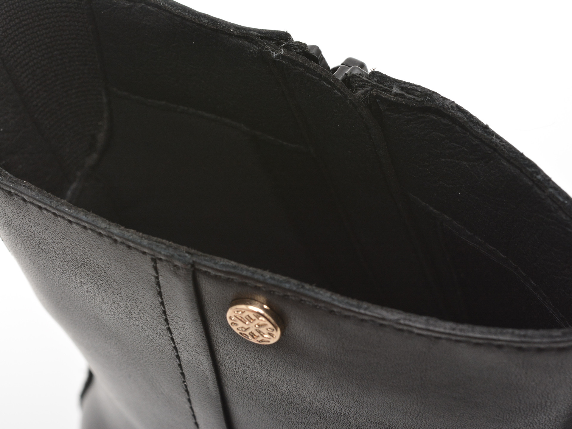 Ghete GEOX negre, D563VA, din piele naturala