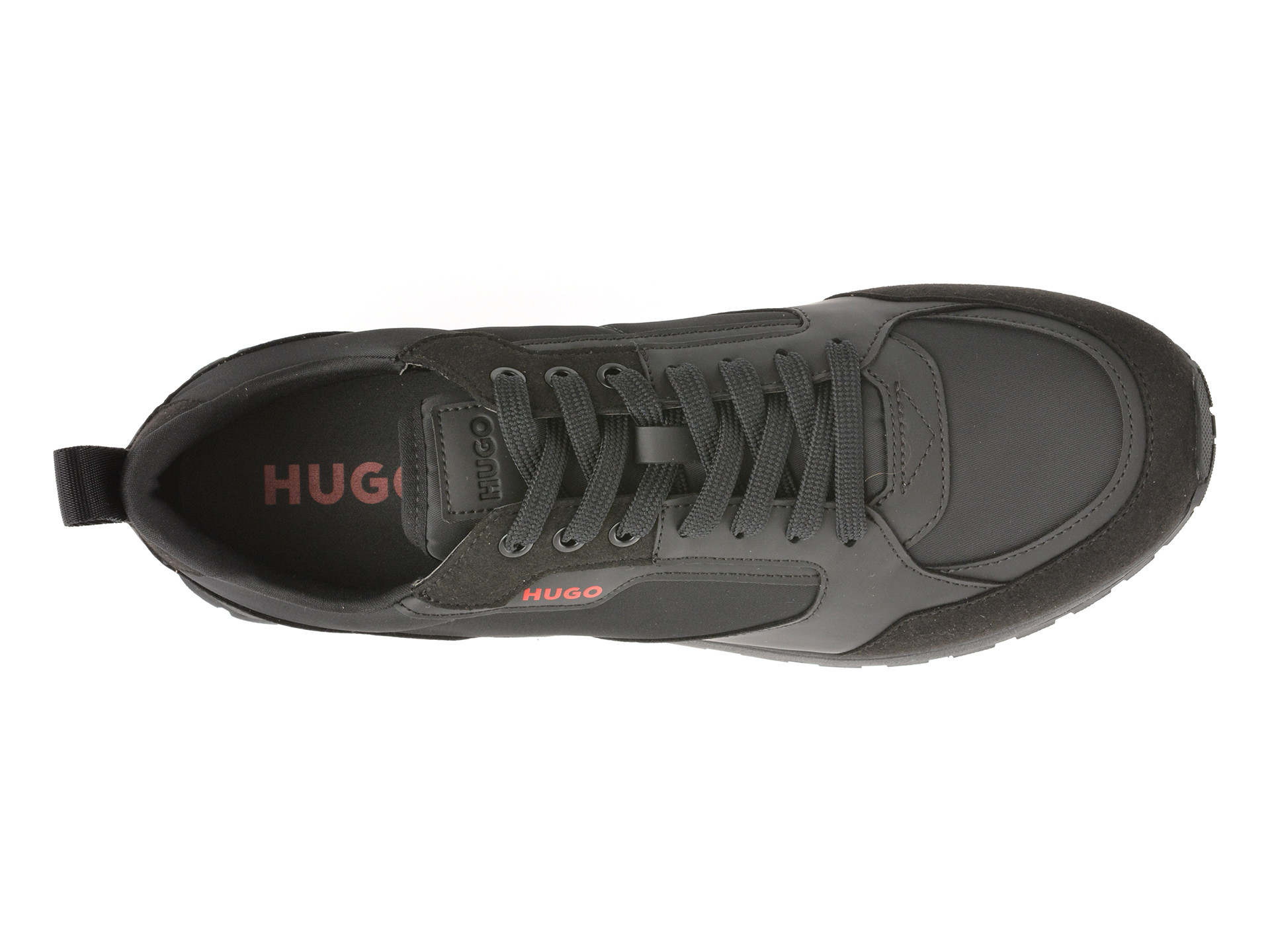 Pantofi sport HUGO negri, 6568, din material textil