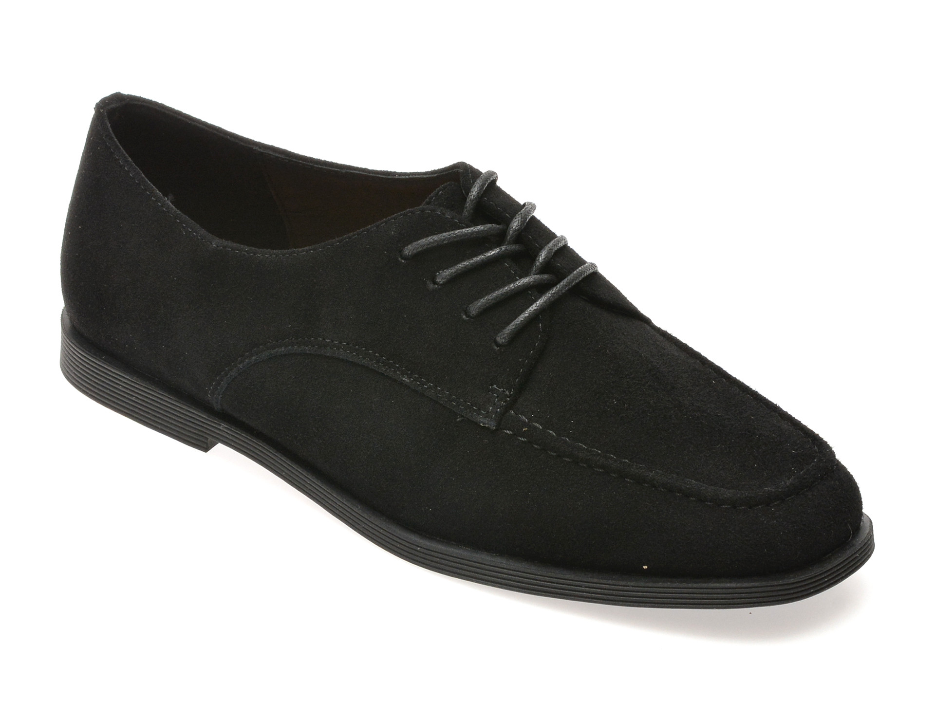 Pantofi EPICA negri, 1313C18, din piele intoarsa