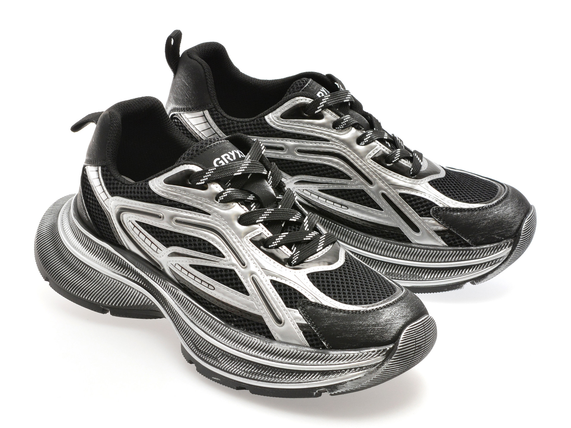 Pantofi sport GRYXX negri, 2082, din material textil