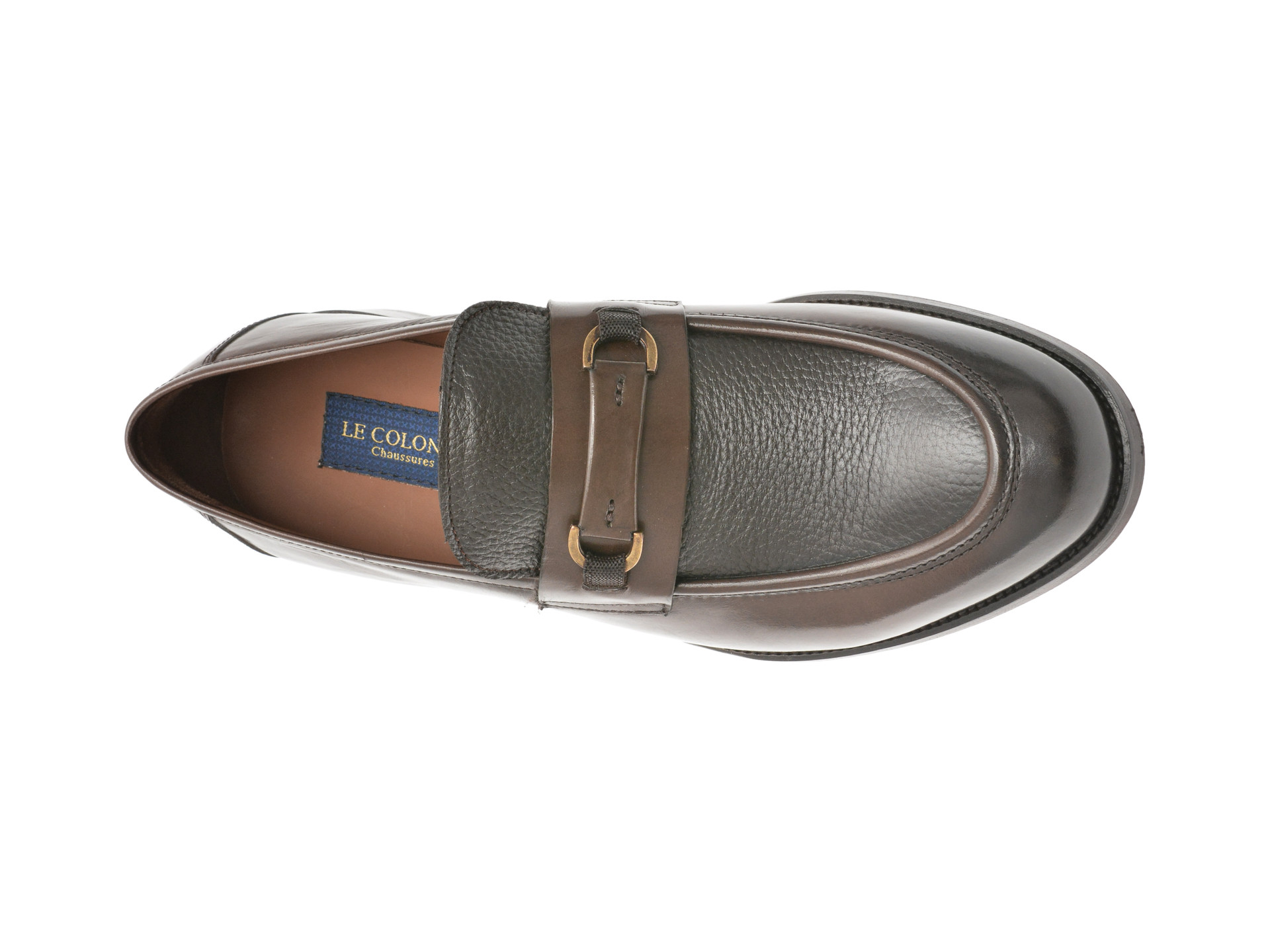 Mocasini eleganti LE COLONEL maro, 63933, din piele naturala