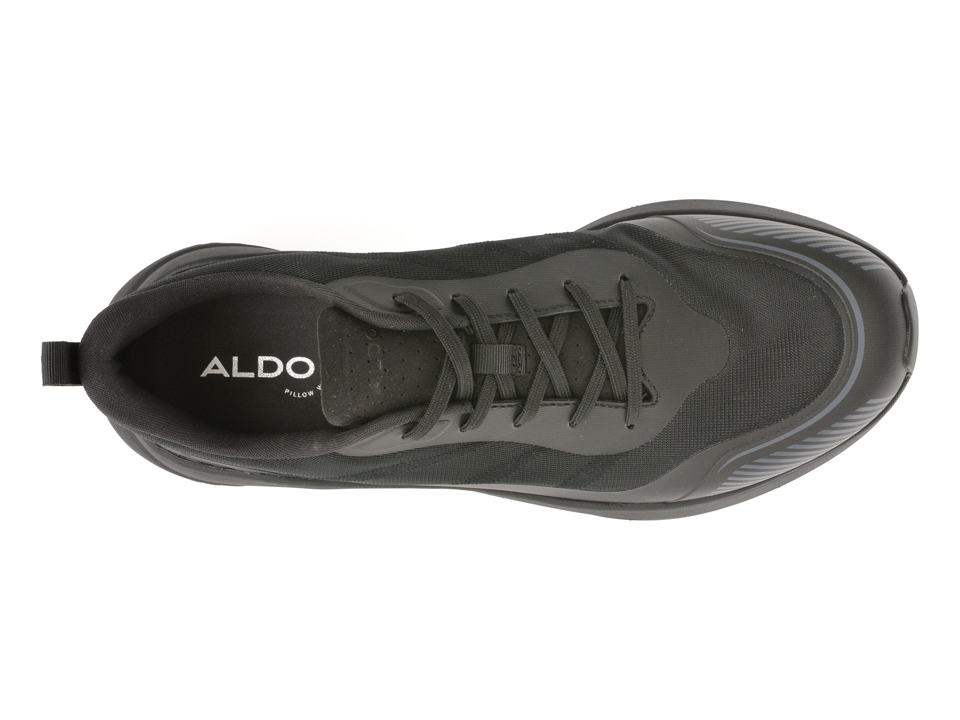 Pantofi sport ALDO negri, PILLOW SNKR, din material textil