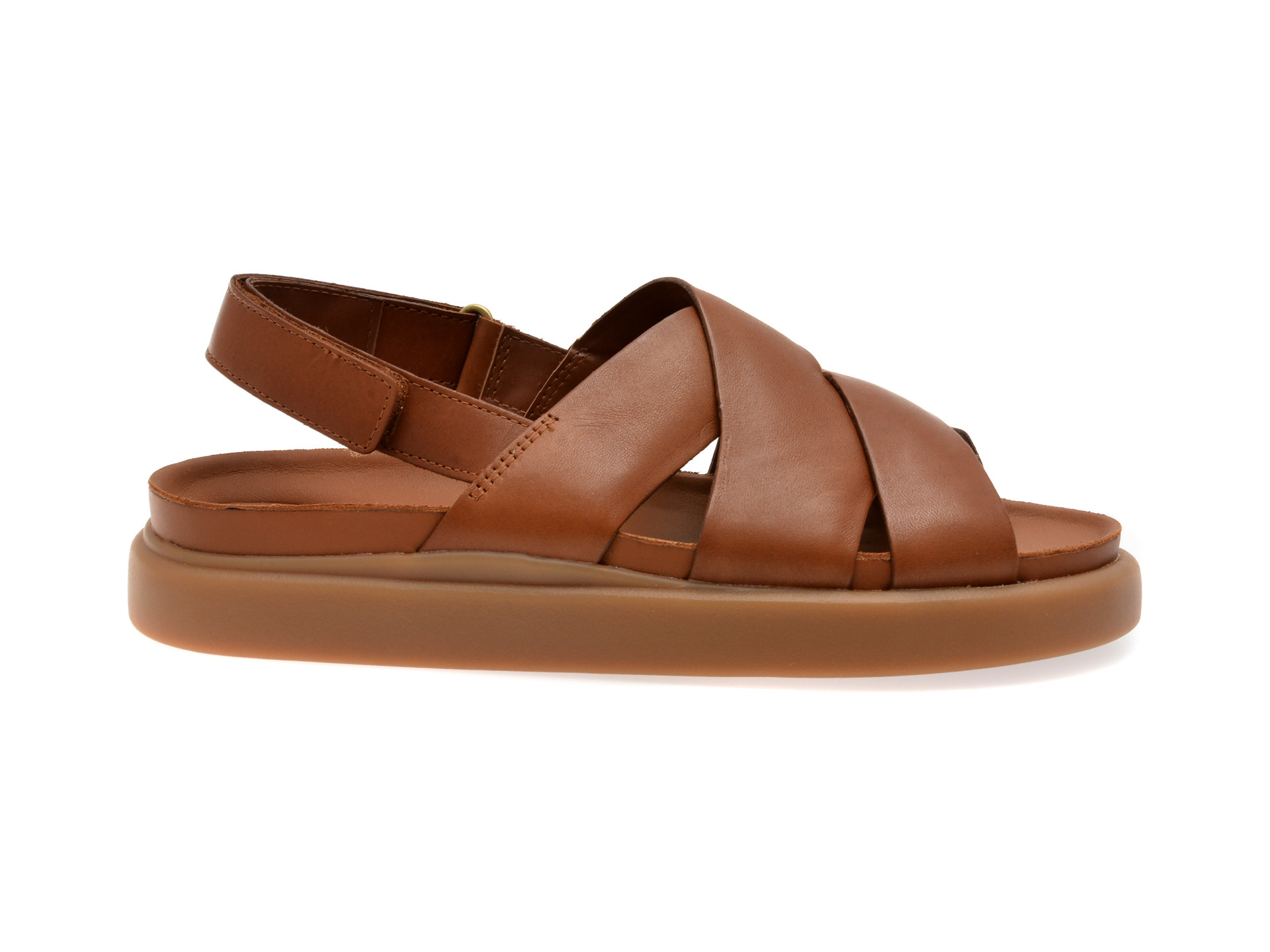 Sandale CLARKS maro, ARISTELLA SUN, din piele naturala
