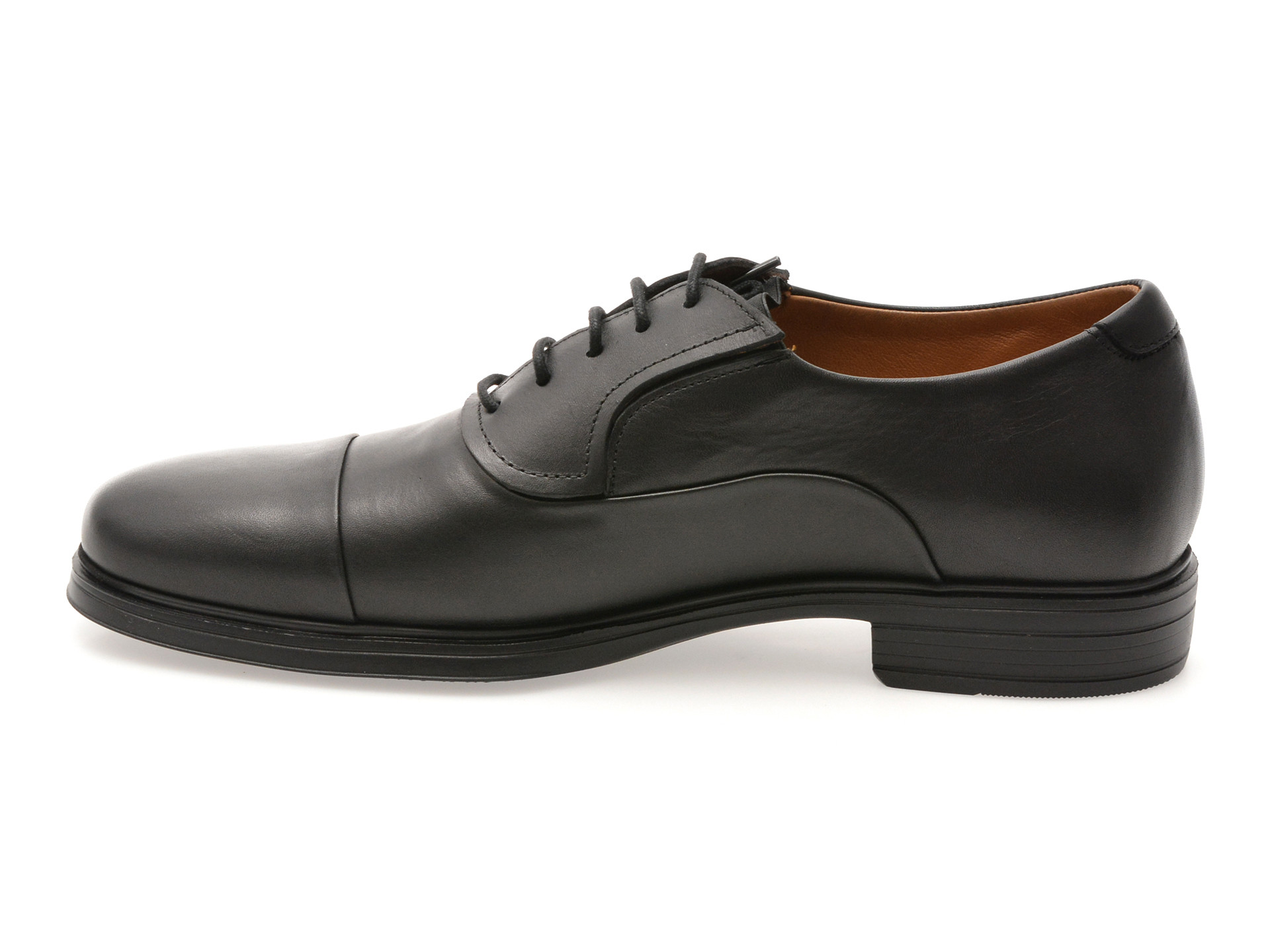 Pantofi eleganti OTTER negri, E301, din piele naturala