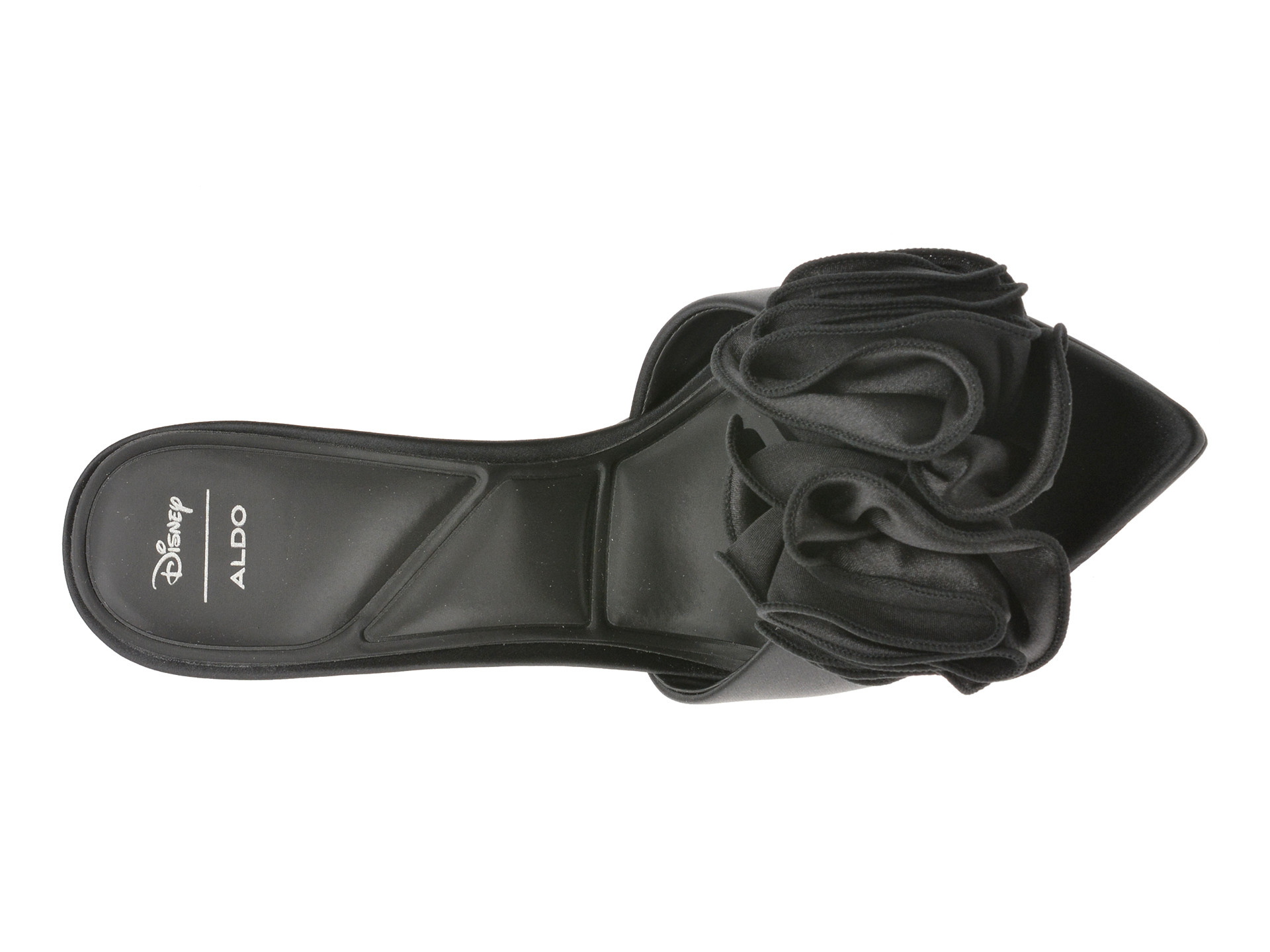 Papuci ALDO negri, MALEFICIENTMULE 001, din material textil
