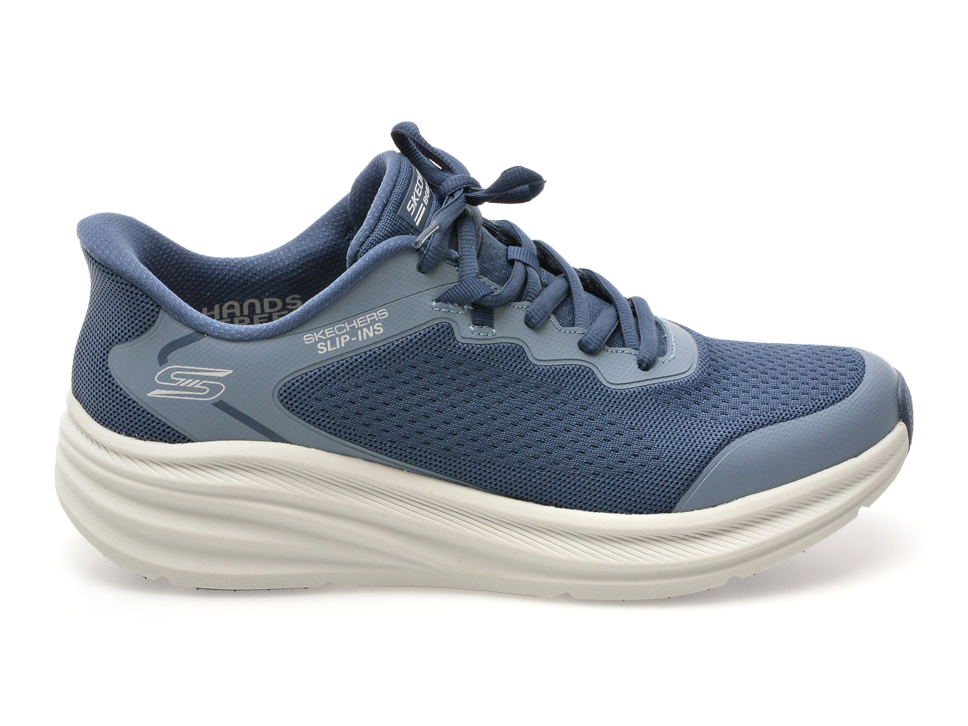 Pantofi sport SKECHERS bleumarin, BOBS SKILLZ, din material textil