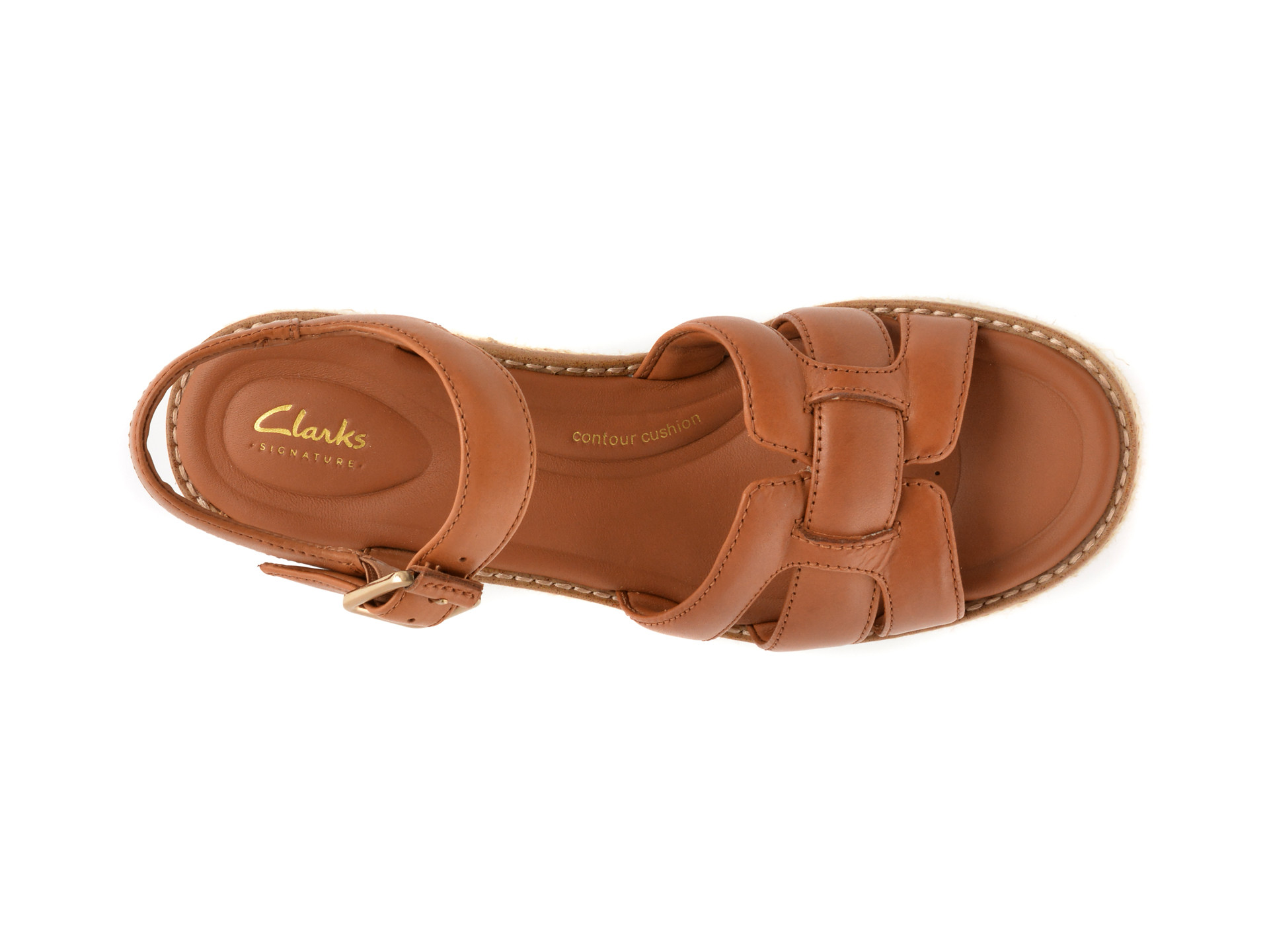 Sandale CLARKS maro, COLEDALE STRAP, din piele naturala