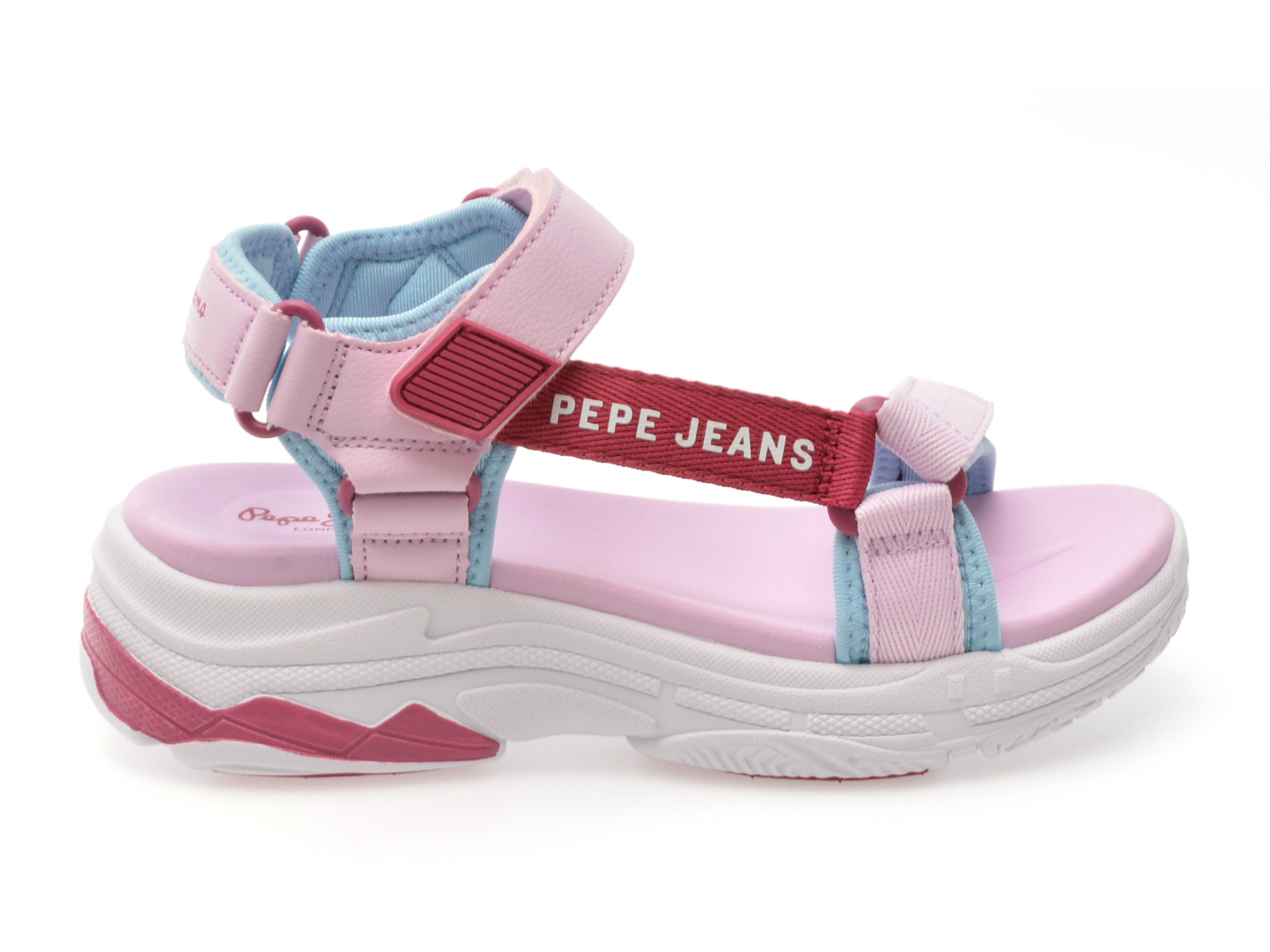 Sandale PEPE JEANS mov, MAVEL TOP G, din material textil