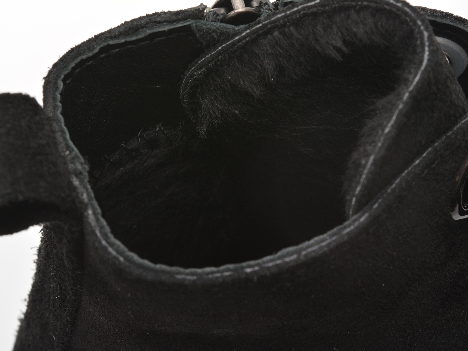 Ghete EPICA negre, 4770030, din piele intoarsa